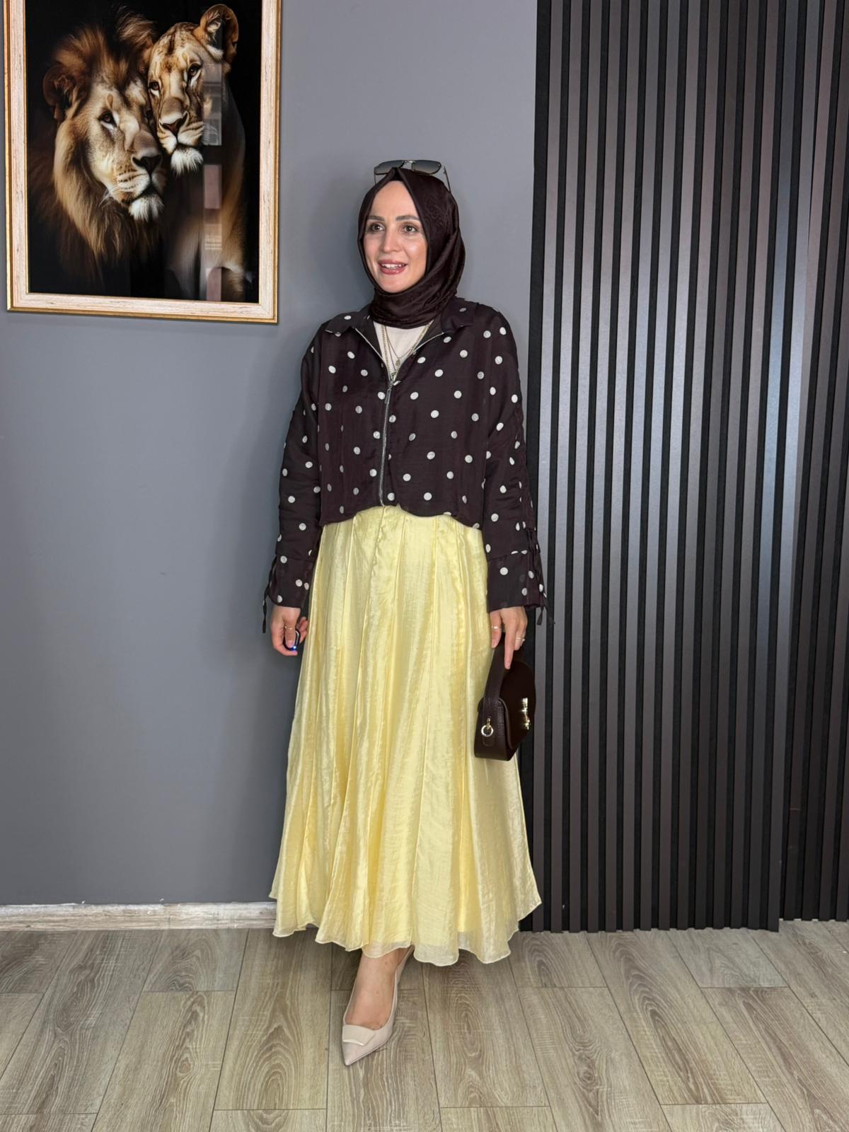 27039 TÜL ETEK SARI 