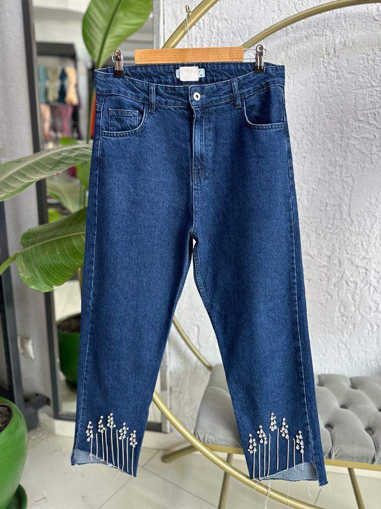 2717 KOT PANTOLON 36 BEDEN MAVİ