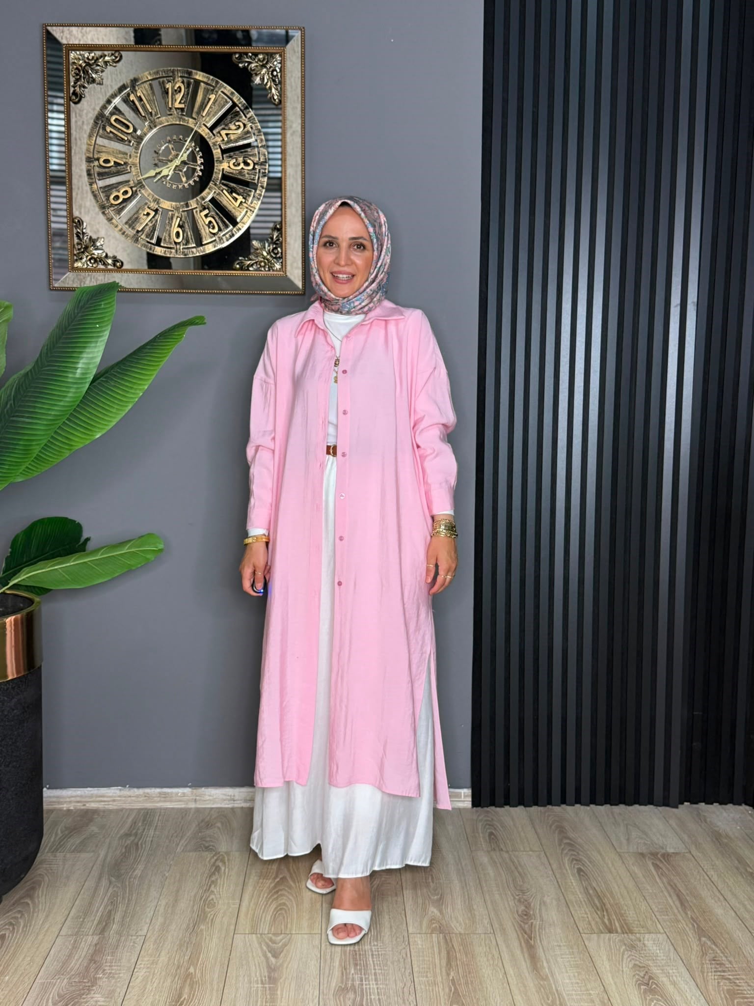 2760 FERACE TUNİK PEMBE