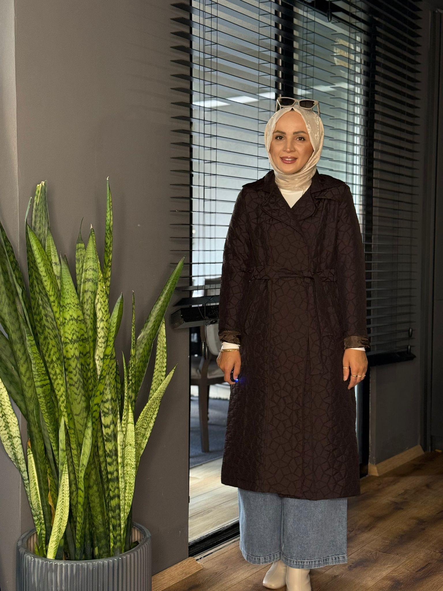 2779 BEL BAĞLAMALI KAPİTONE MONT KAHVERENGİ 