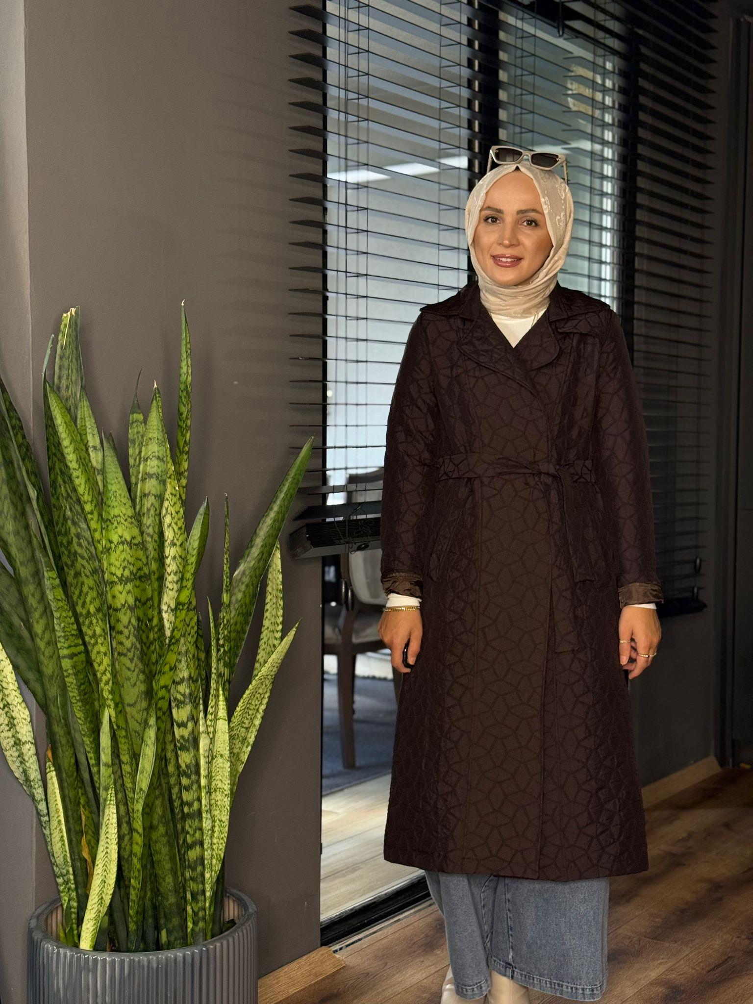 2779 BEL BAĞLAMALI KAPİTONE MONT KAHVERENGİ 