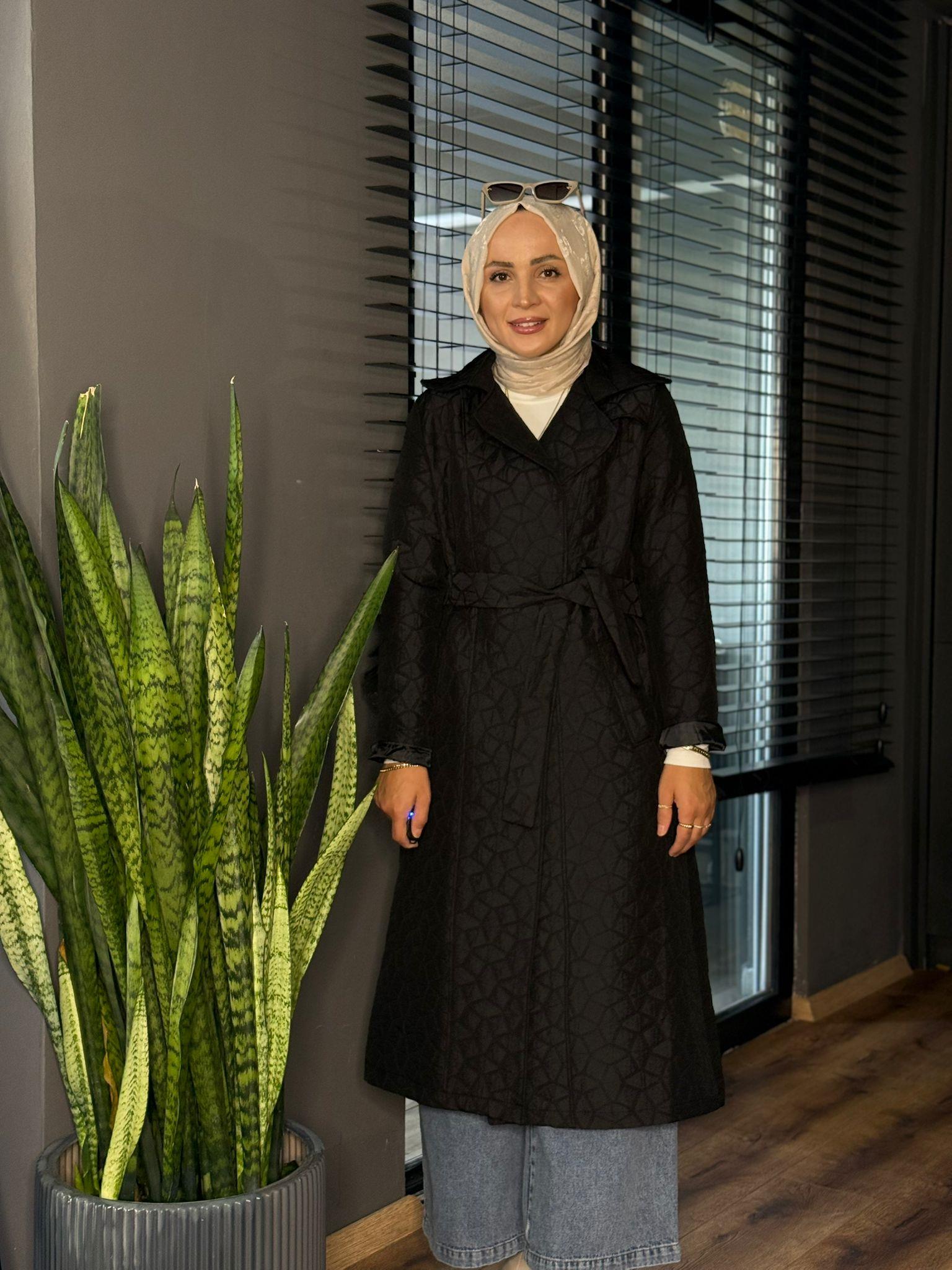 2779 BEL BAĞLAMALI KAPİTONE MONT SİYAH 