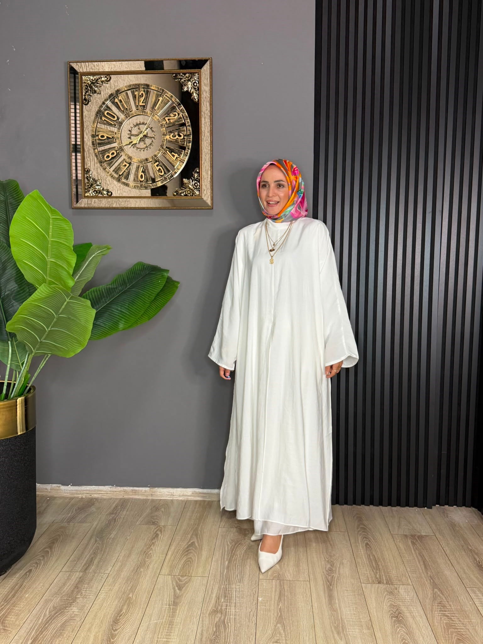 2797 FERACE TUNİK BEYAZ