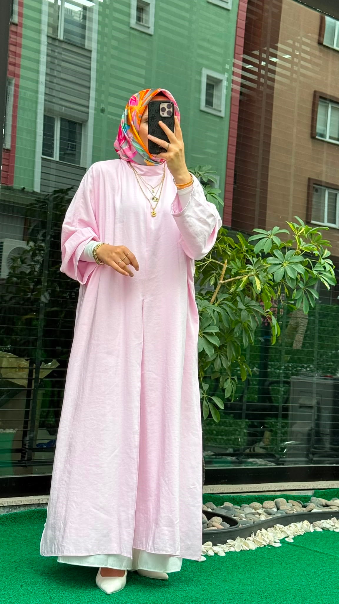 2797 FERACE TUNİK PEMBE