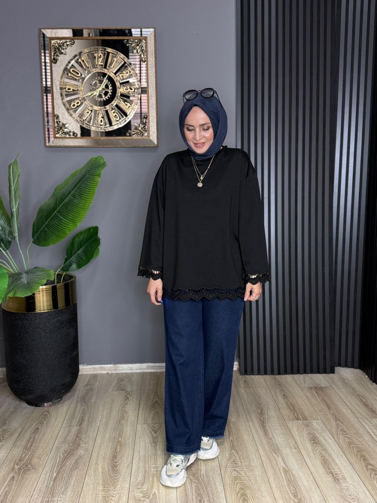 32570 ELORA TUNİK SİYAH 