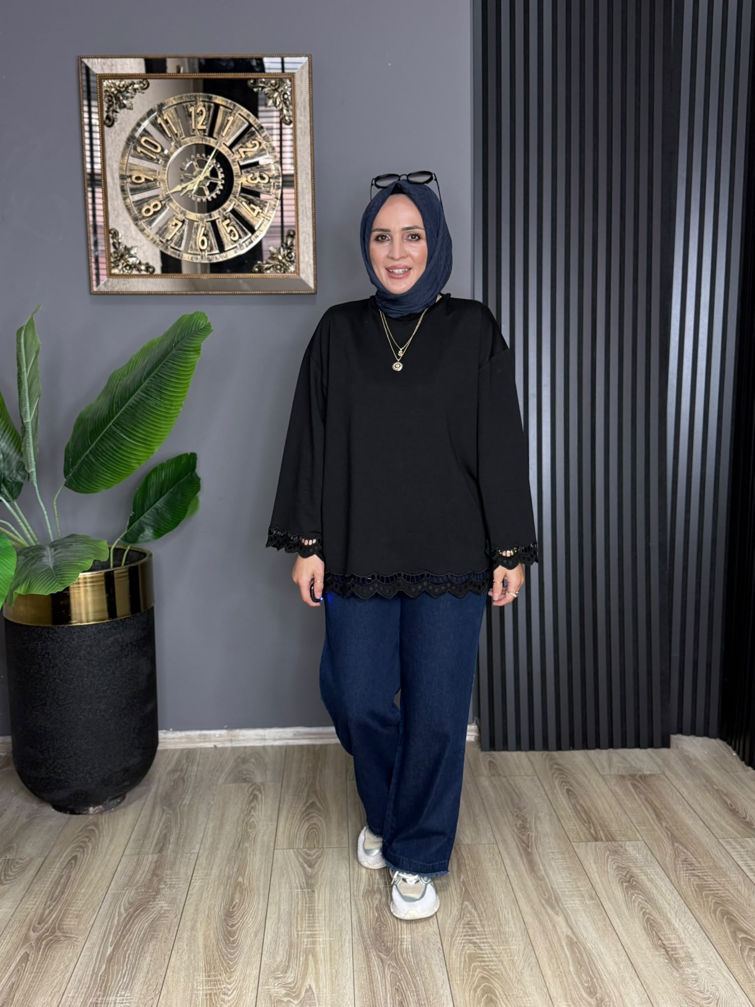 32570 ELORA TUNİK SİYAH 