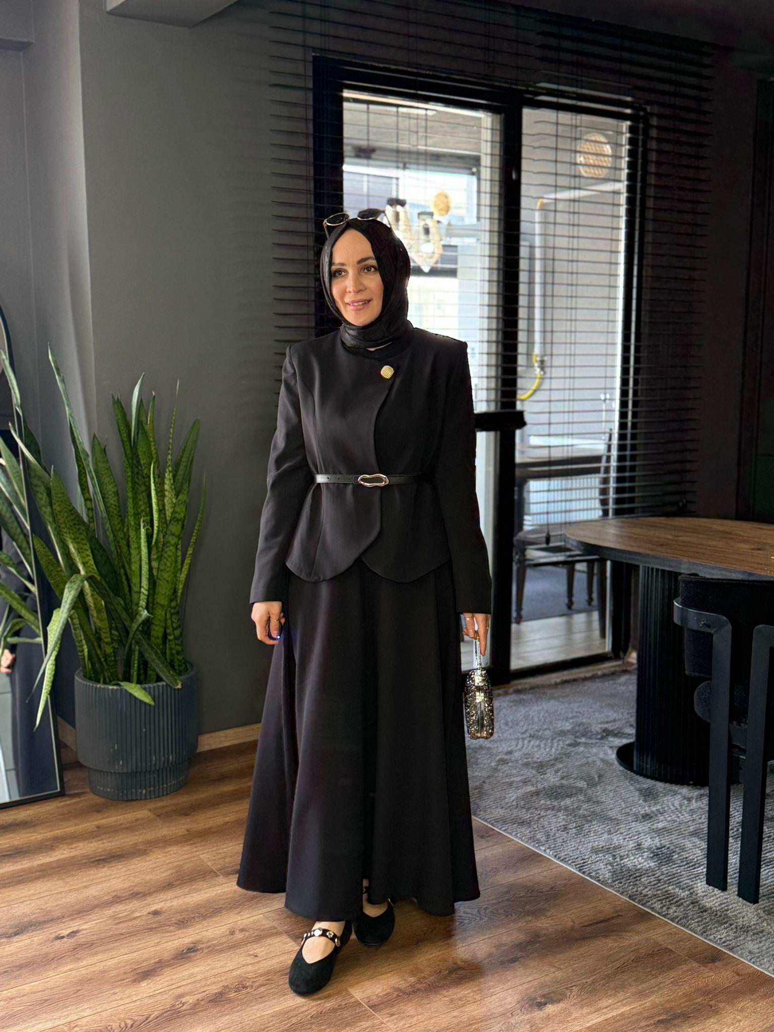 3897 CEKET ETEK TAKIM SİYAH
