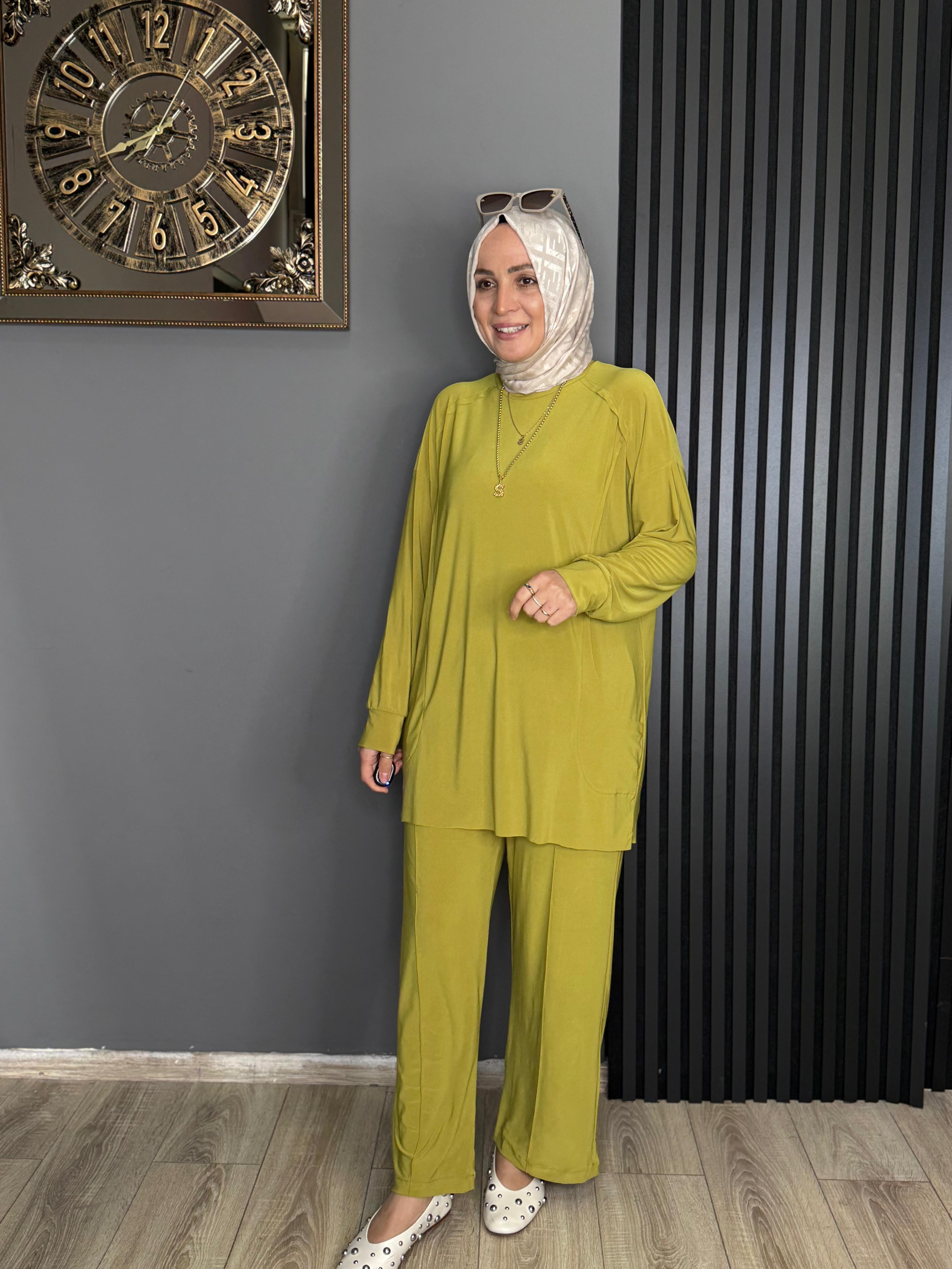 4002 CEPLİ SENDY KUMAŞ TAKIM YAĞ YEŞİLİ 