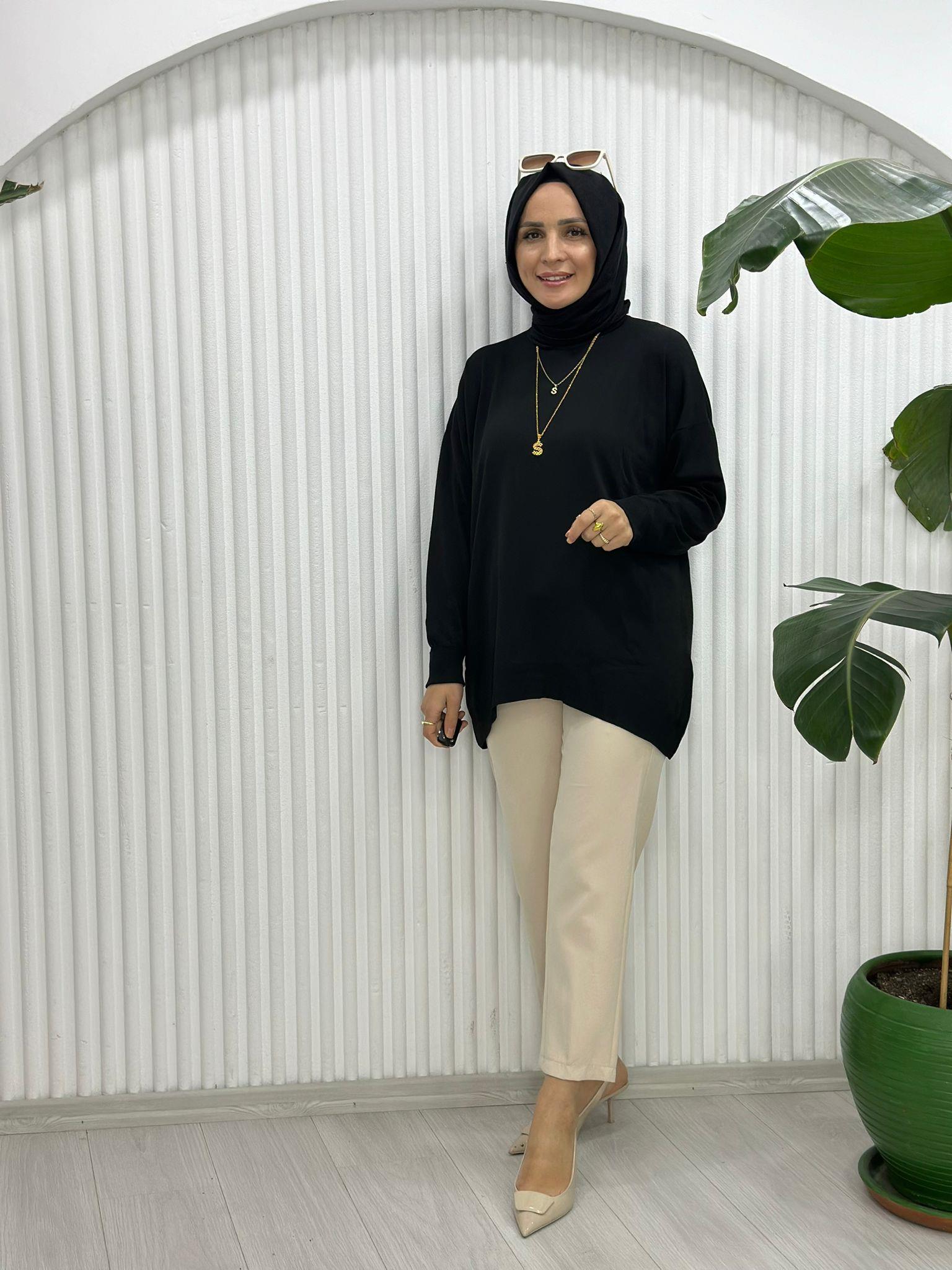 40408 İNDİRİMLİ MERSERİZE TRİKO SİYAH STD