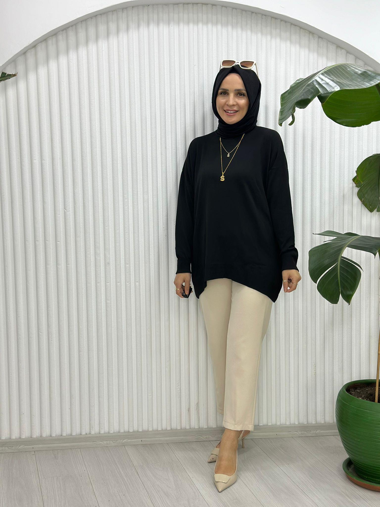 40408 İNDİRİMLİ MERSERİZE TRİKO SİYAH STD