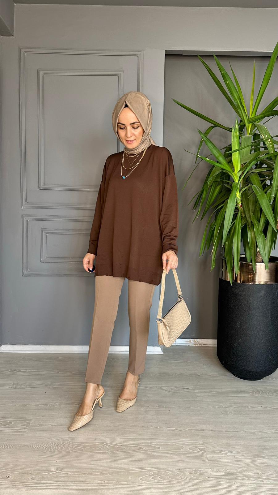 40413 ACI KAHVE MERSERİZE TRİKO