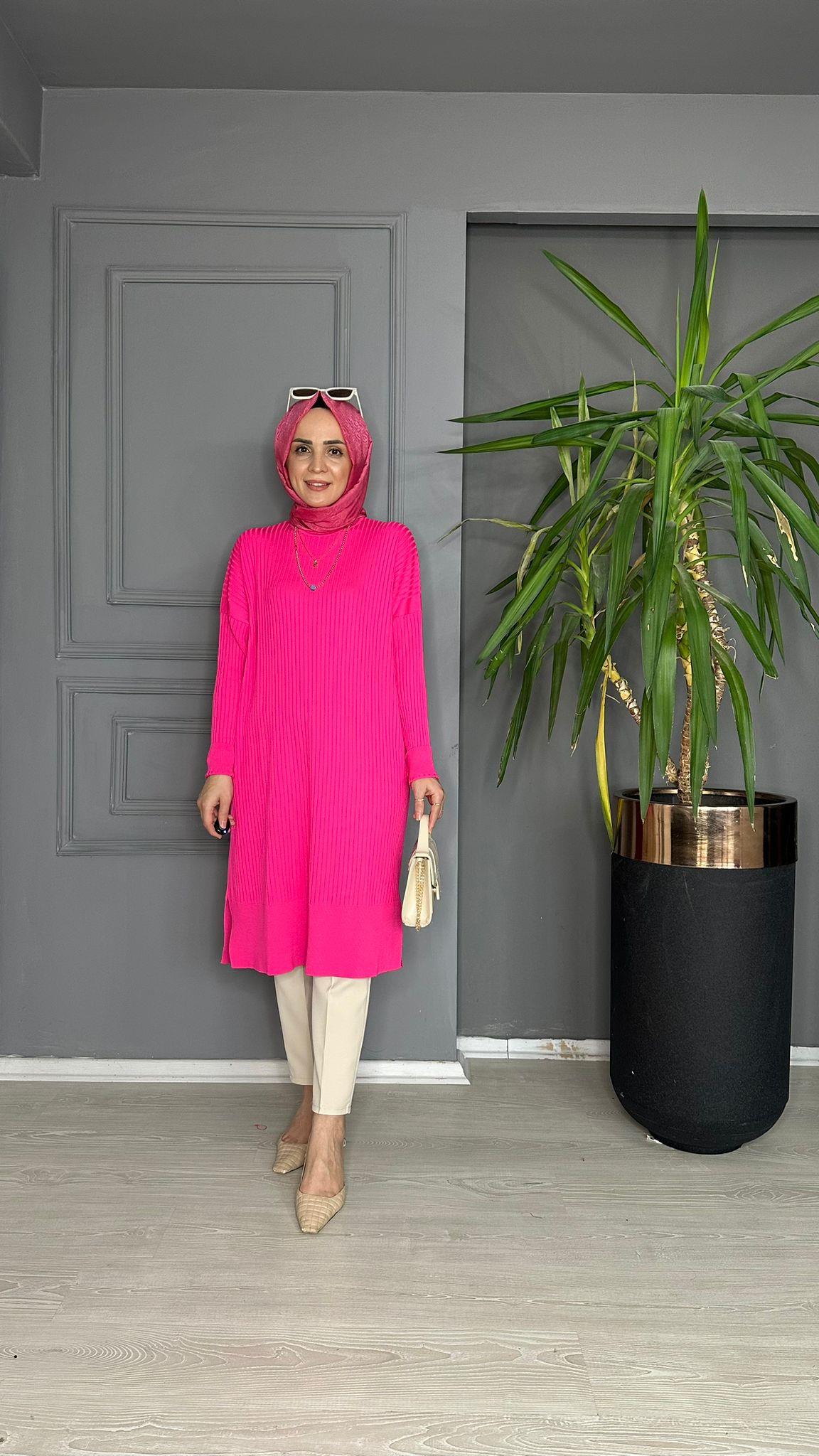 40726 YIRTMAÇ DETAY MERSERİZE PEMBE