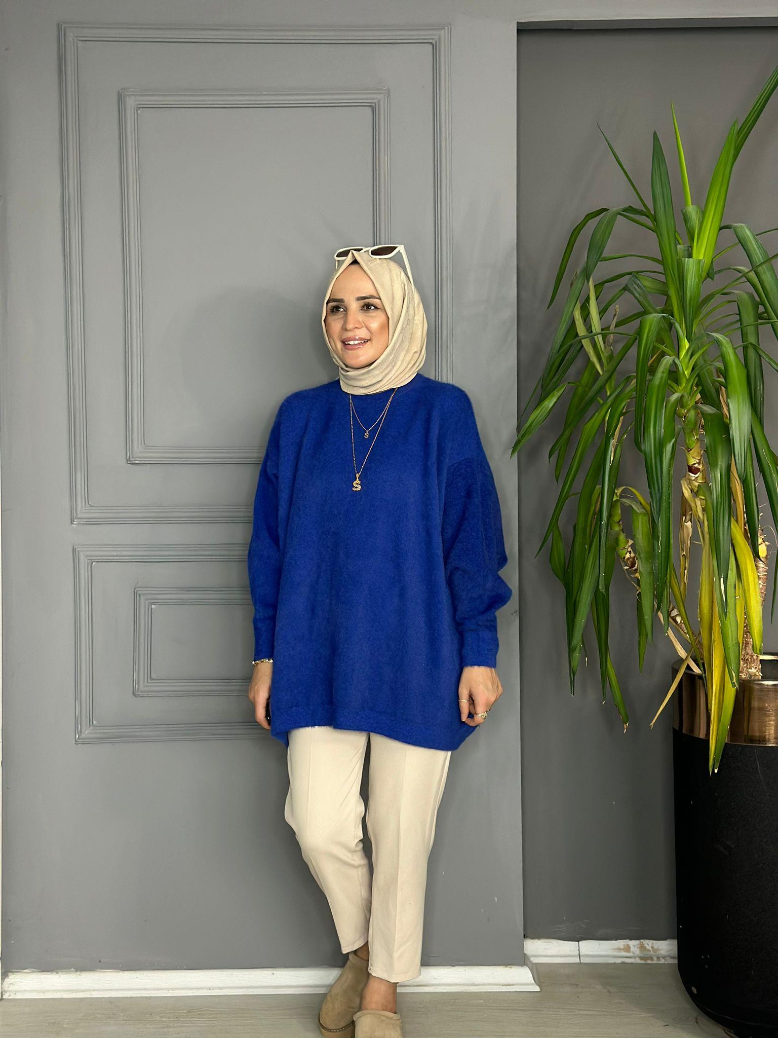 40807 SALAŞ MASSİ MODEL KAZAK MAVİ 