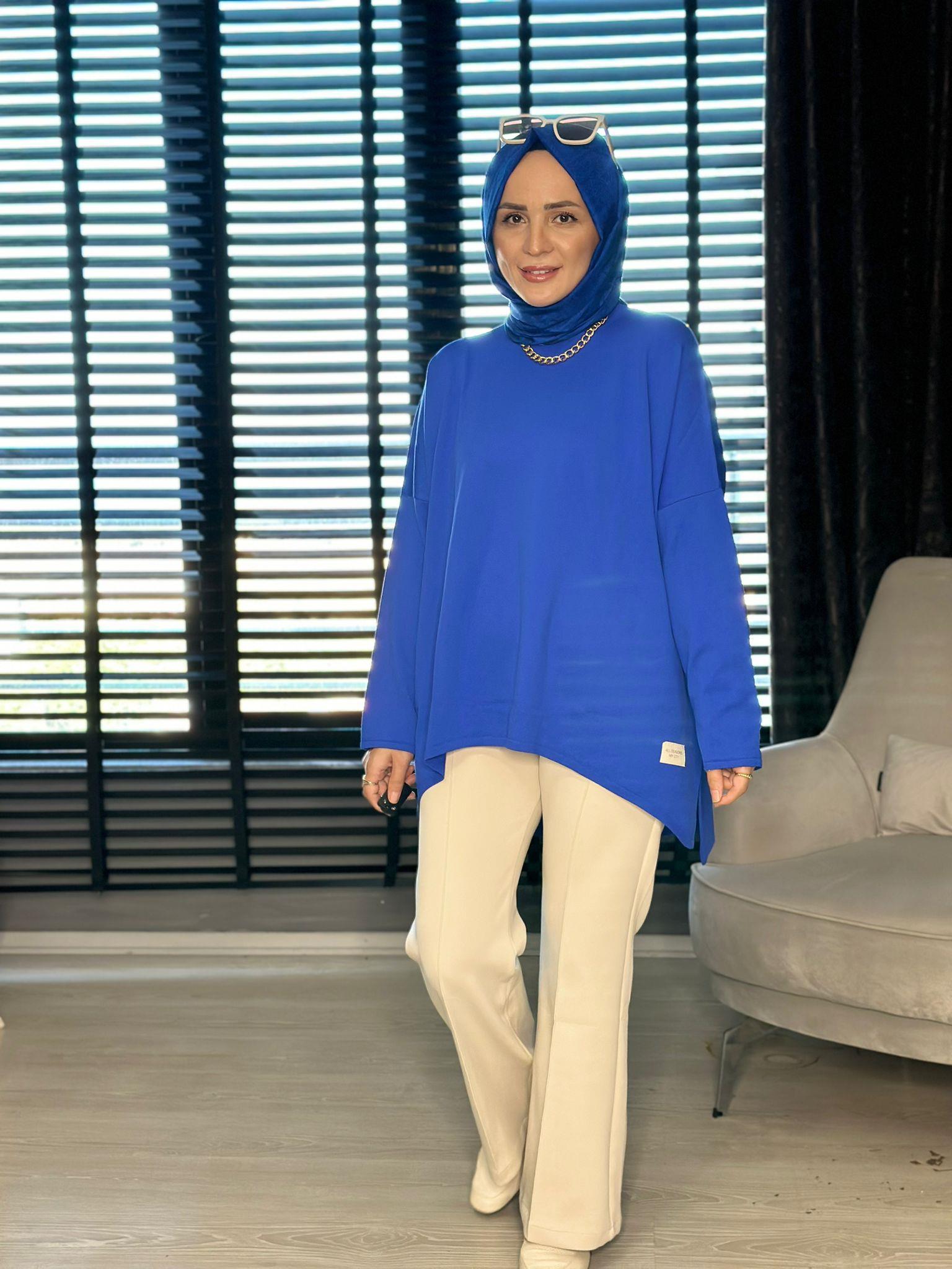 40904  SALAŞ KESİM MERSERİZE TRİKO MAVİ