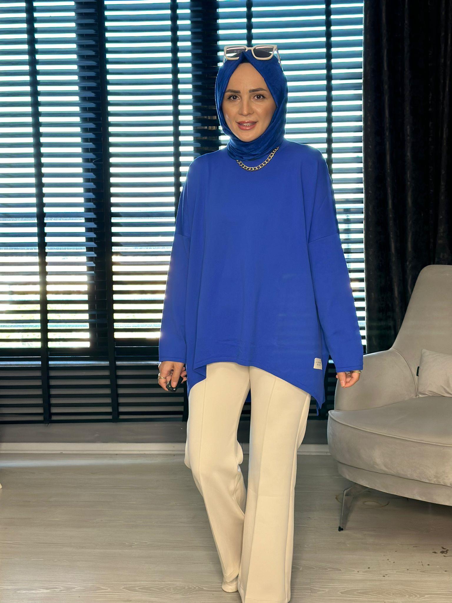 40904  SALAŞ KESİM MERSERİZE TRİKO MAVİ