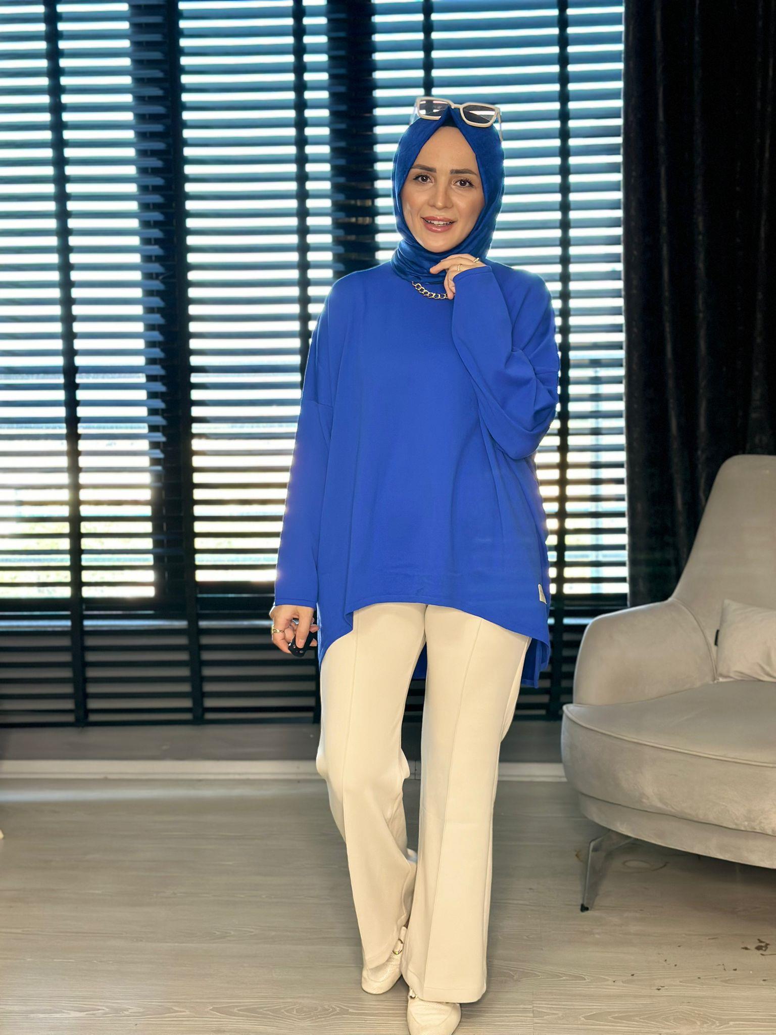 40904  SALAŞ KESİM MERSERİZE TRİKO MAVİ