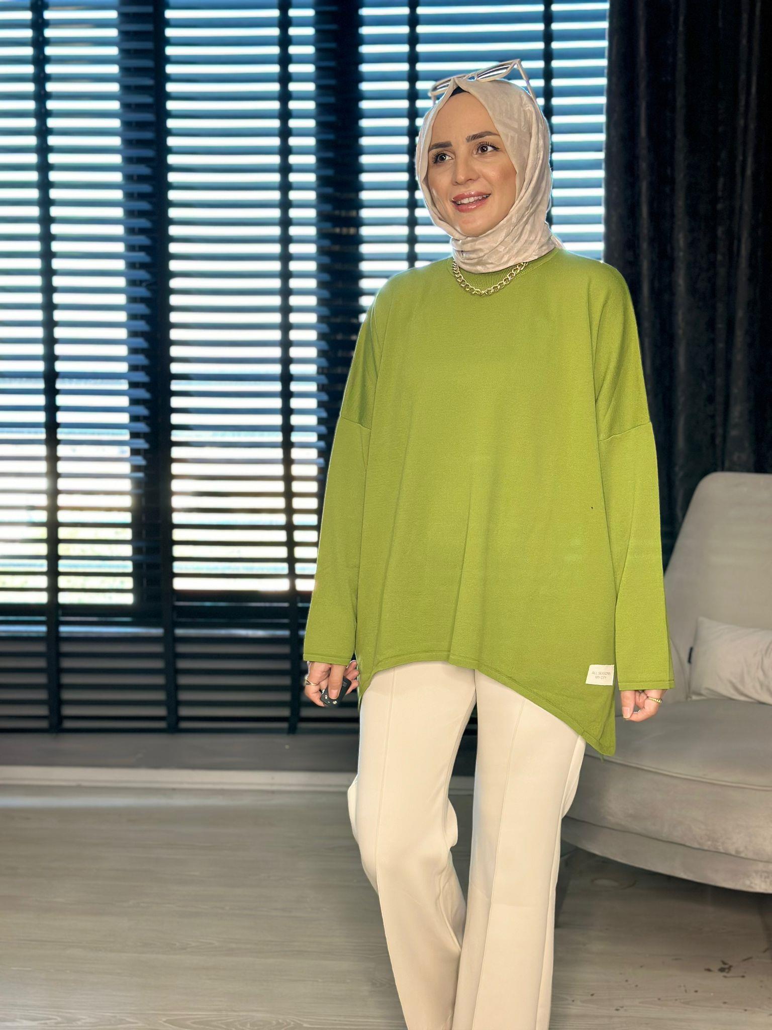 40904  SALAŞ KESİM MERSERİZE TRİKO YEŞİL