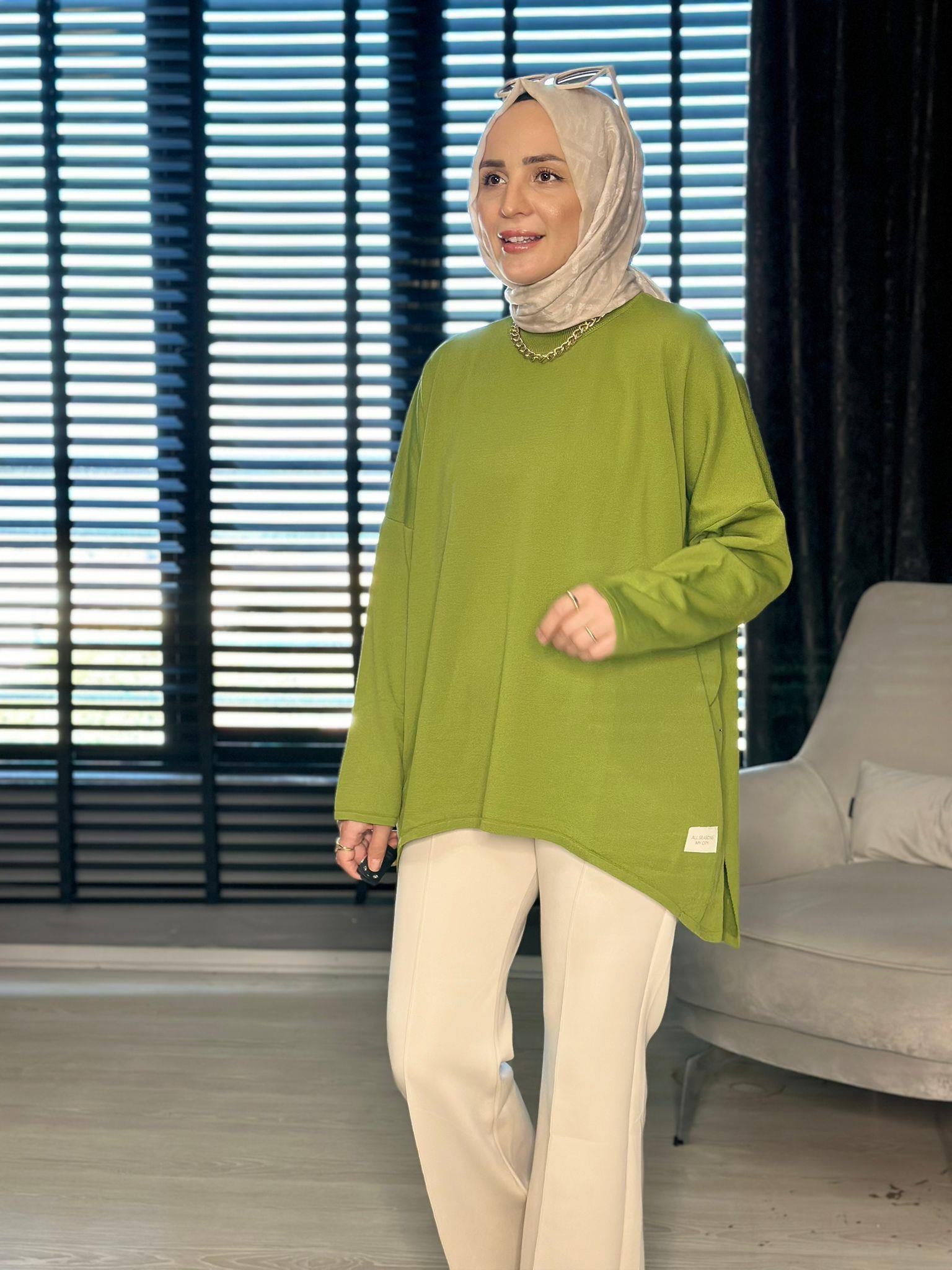 40904  SALAŞ KESİM MERSERİZE TRİKO YEŞİL