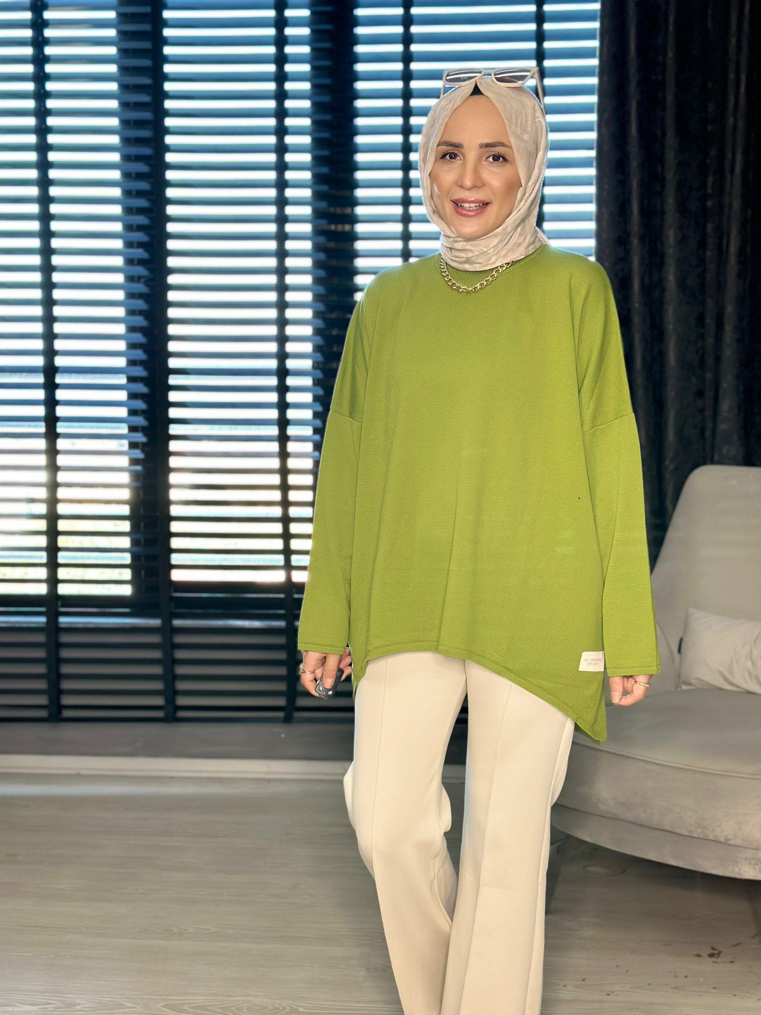 40904  SALAŞ KESİM MERSERİZE TRİKO YEŞİL