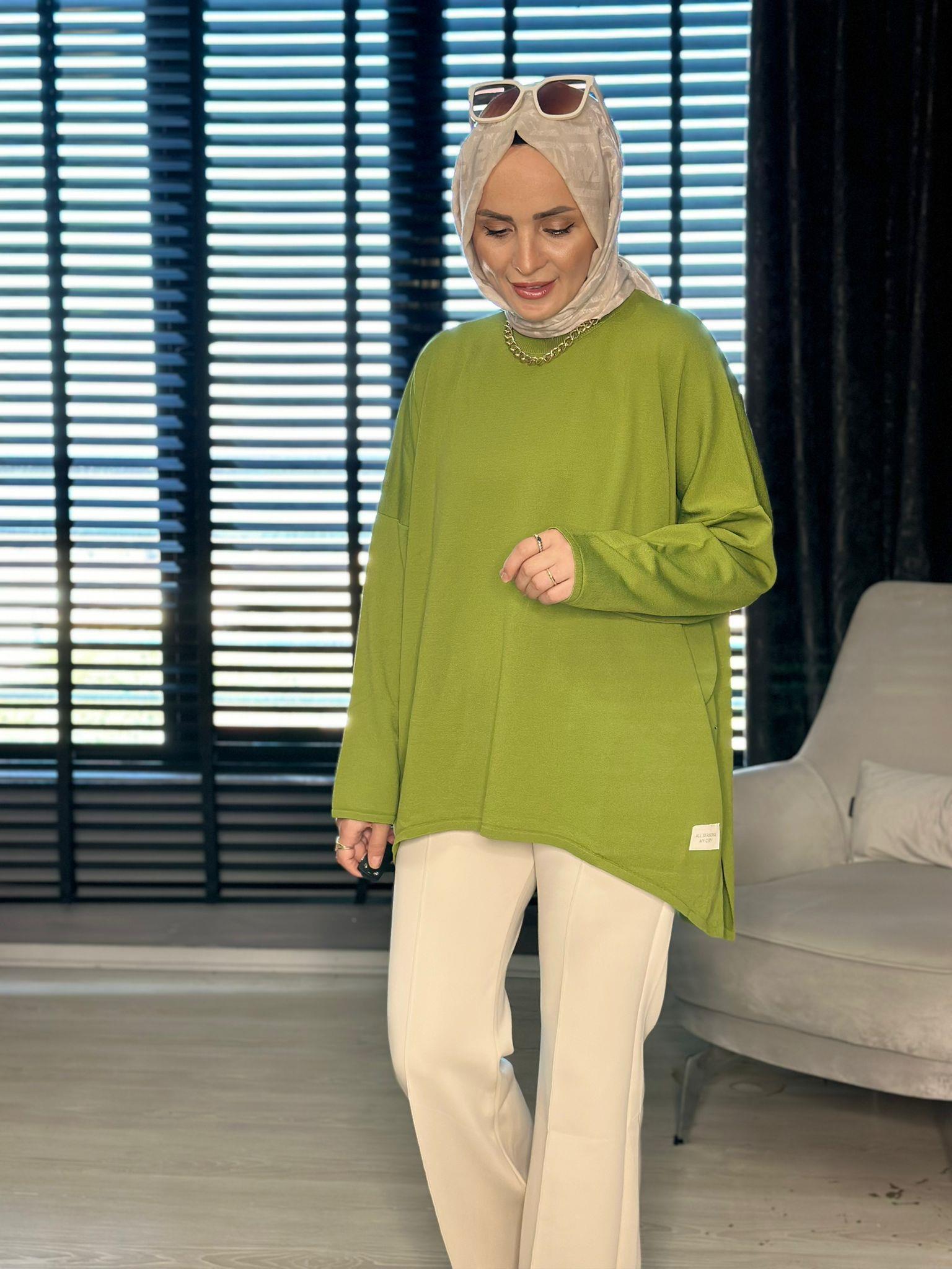 40904  SALAŞ KESİM MERSERİZE TRİKO YEŞİL