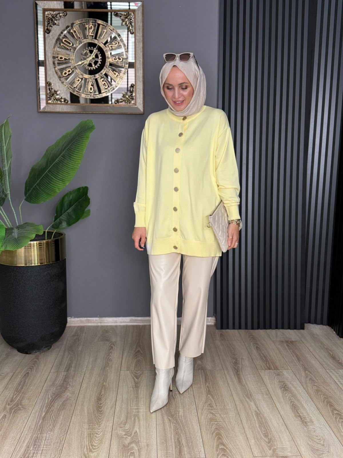 40969 MERSERİZE HIRKA SARI STD 