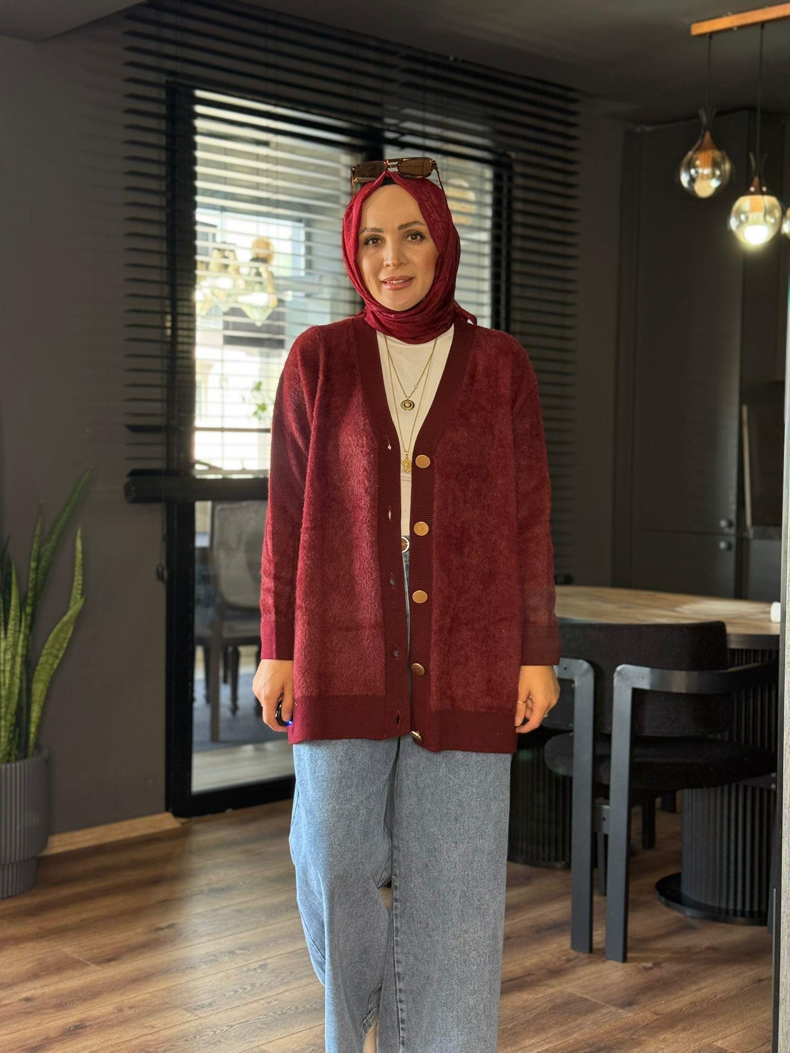 41010 PELUŞ HIRKA BORDO STD