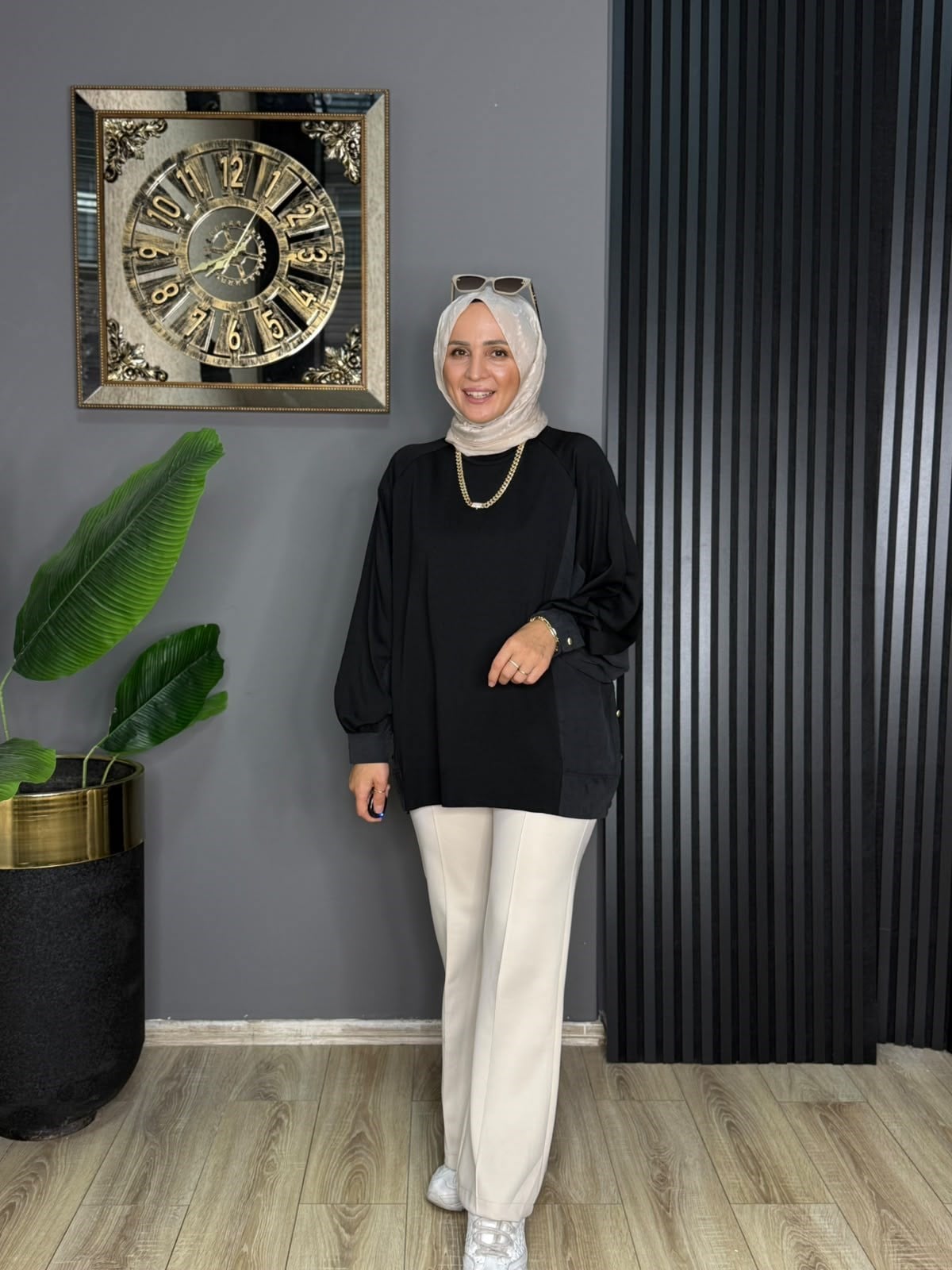 44277 GEÇİŞ DETAY MERSERİZE SİYAH STD
