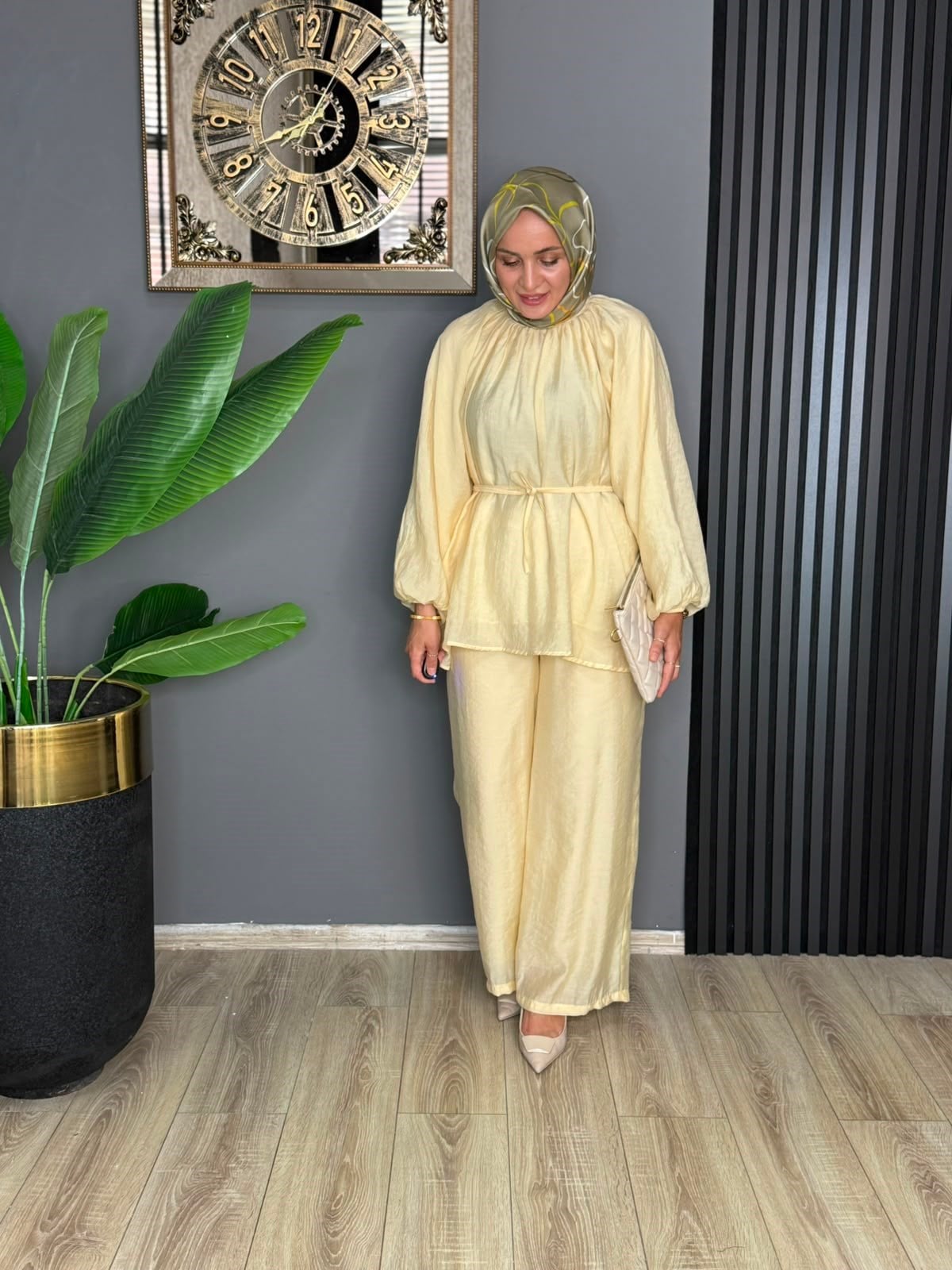 4712 SOFT BLUZ TAKIM SARI 