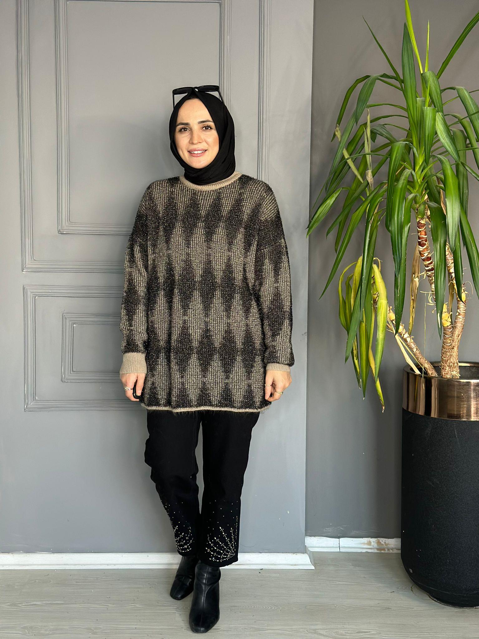 51118 PARLAK GEÇİŞLİ KAZAK HAKİ