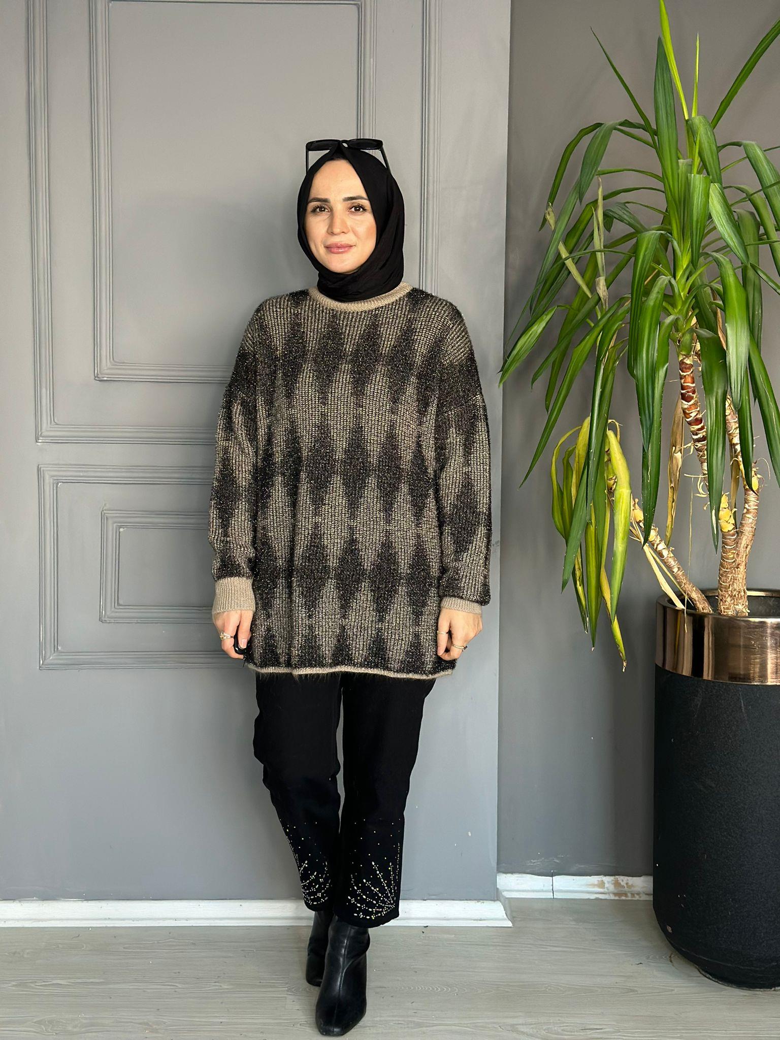 51118 PARLAK GEÇİŞLİ KAZAK HAKİ