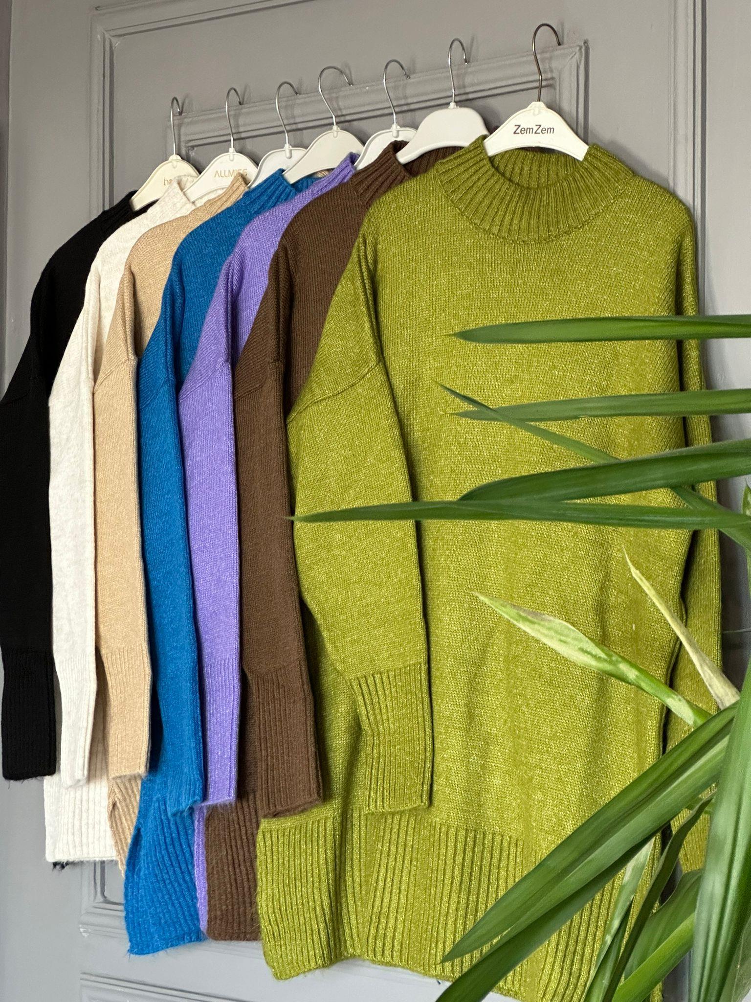 51701 BOĞAZLI TRİKO KAZAK BEYAZ