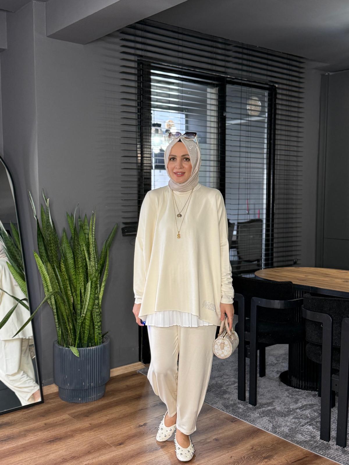5250 QUEEN TAKIM KREM 