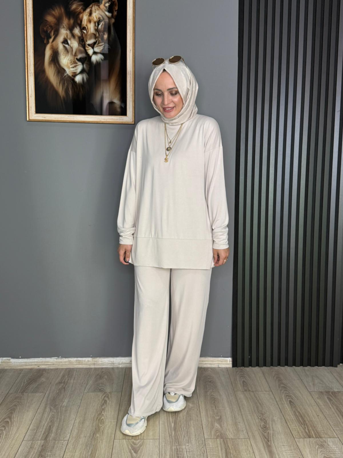 5715 OYSHO KUMAŞ TAKIM KREM 