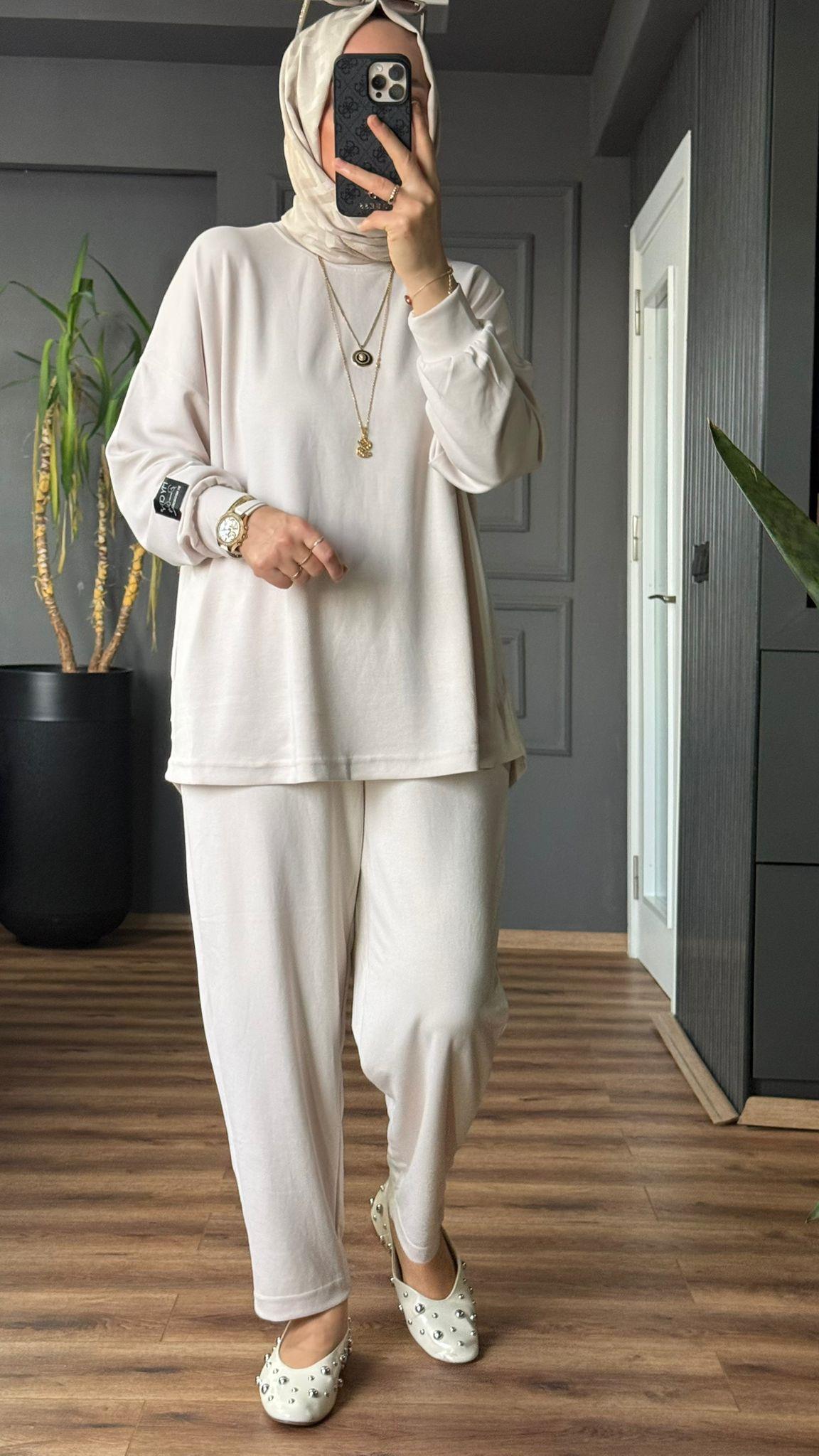 5931 ETİKET DETAY OYSHO TAKIM KREM 