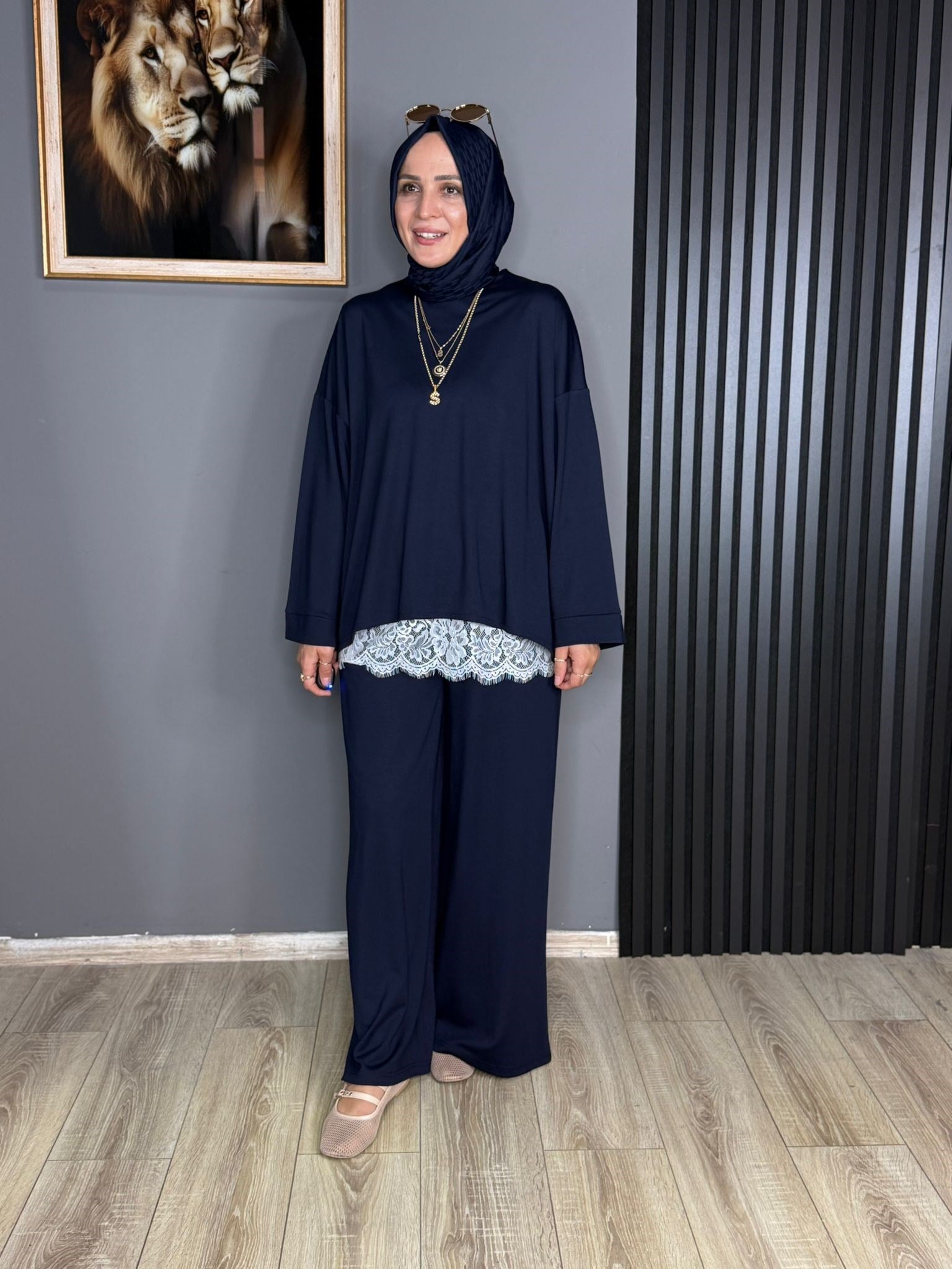 6023 LAVİNYA TAKIM LACİVERT 