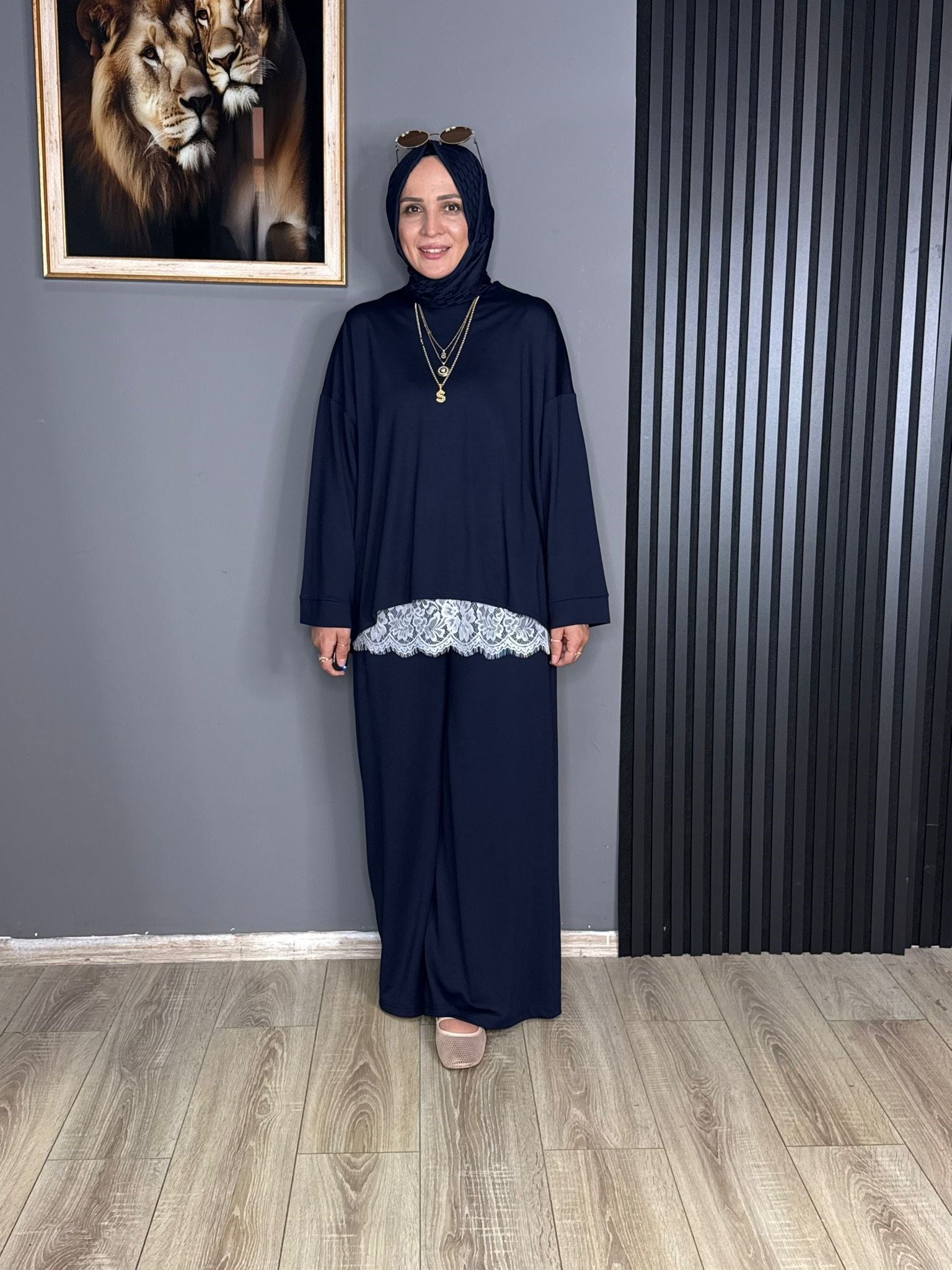 6023 LAVİNYA TAKIM LACİVERT 