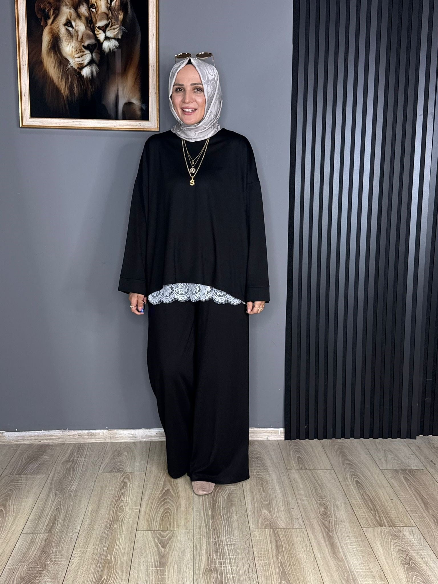 6023 LAVİNYA TAKIM SİYAH