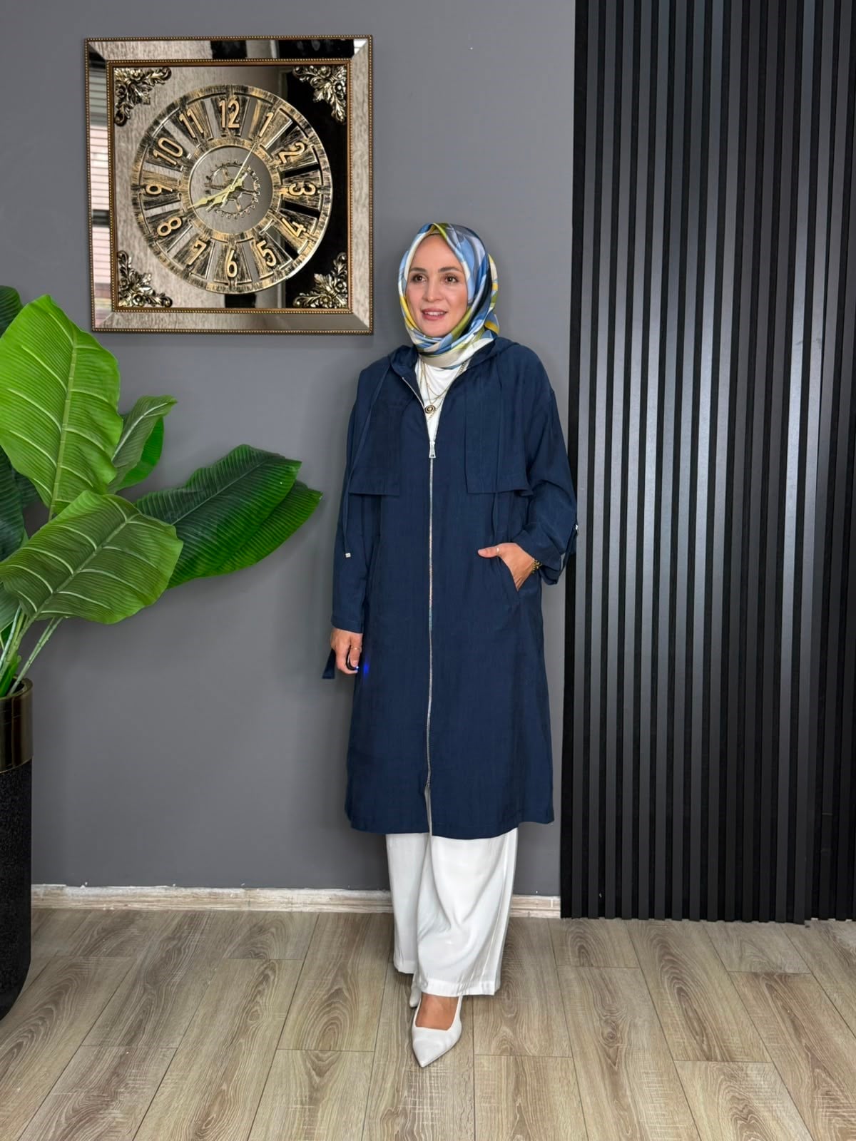 6348 KAPİŞONLU ARA BOY KAP LACİVERT 