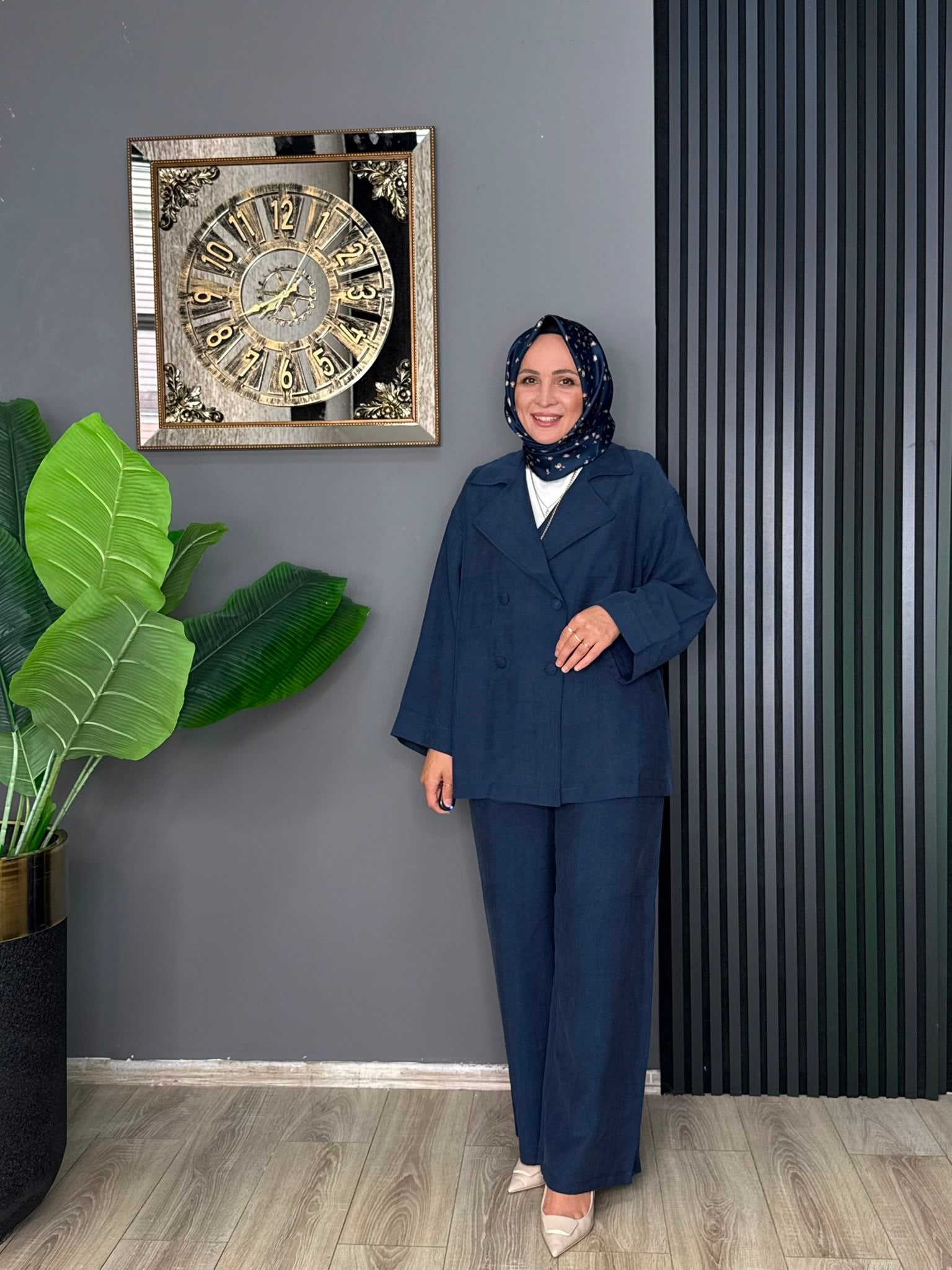 6398 ÇİFT DÜĞMELİ TAKIM LACİVERT 