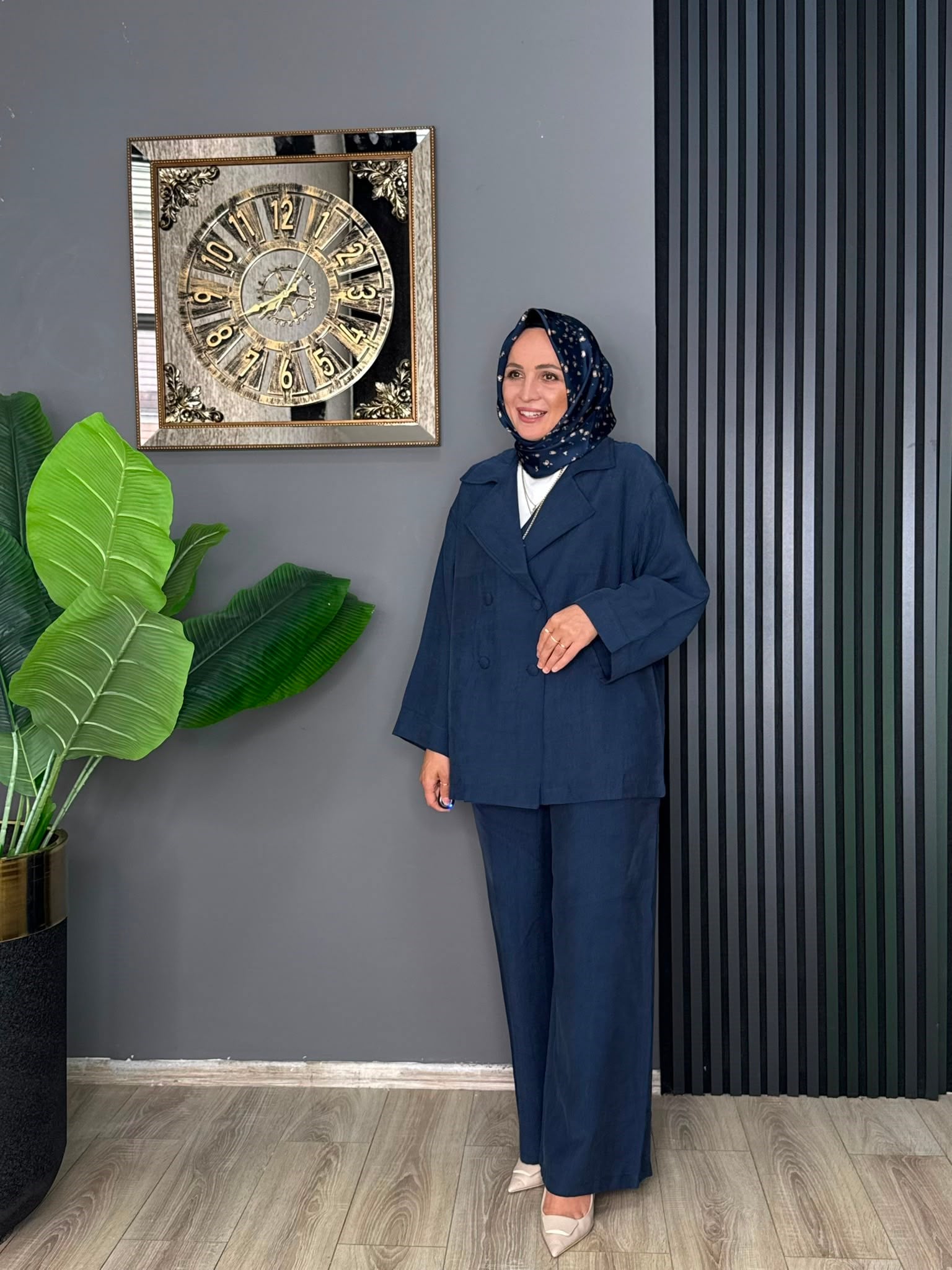 6398 ÇİFT DÜĞMELİ TAKIM LACİVERT 