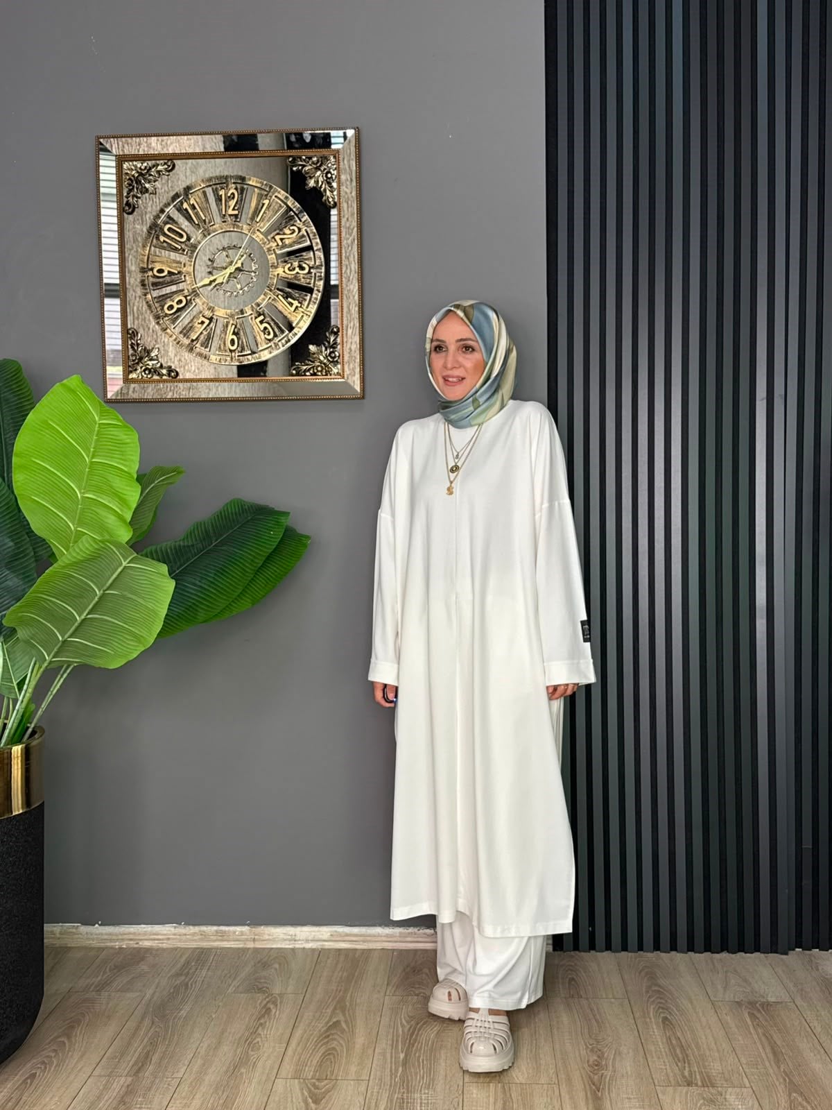 6548 MİMOZA TAKIM BEYAZ 