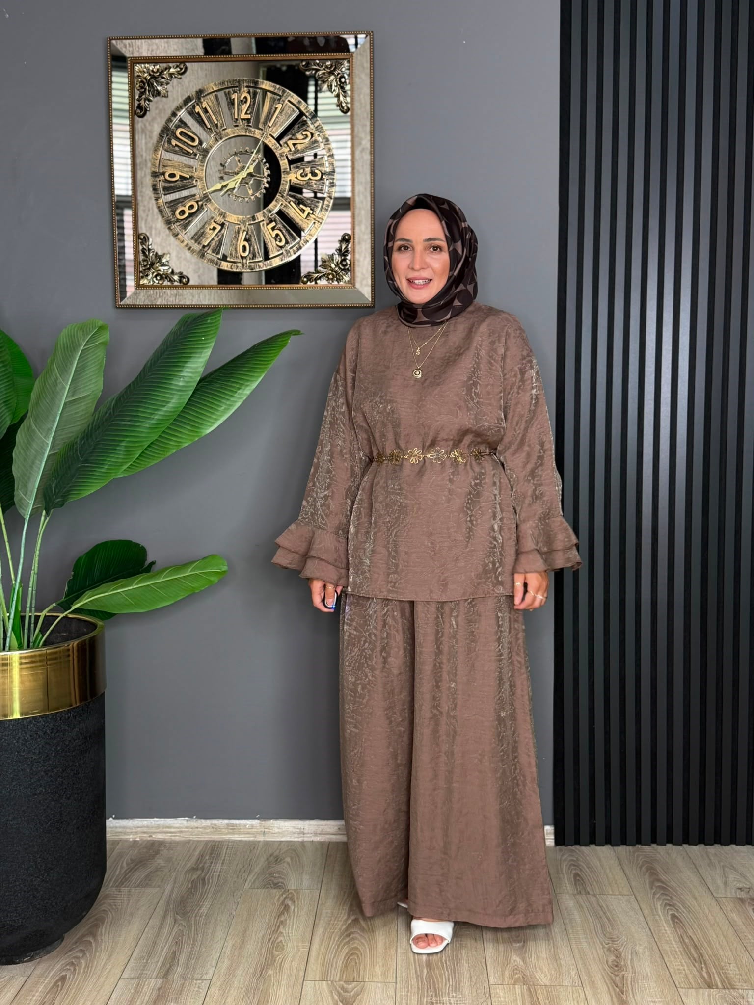 6579 MABEL TAKIM  KAHVERENGİ