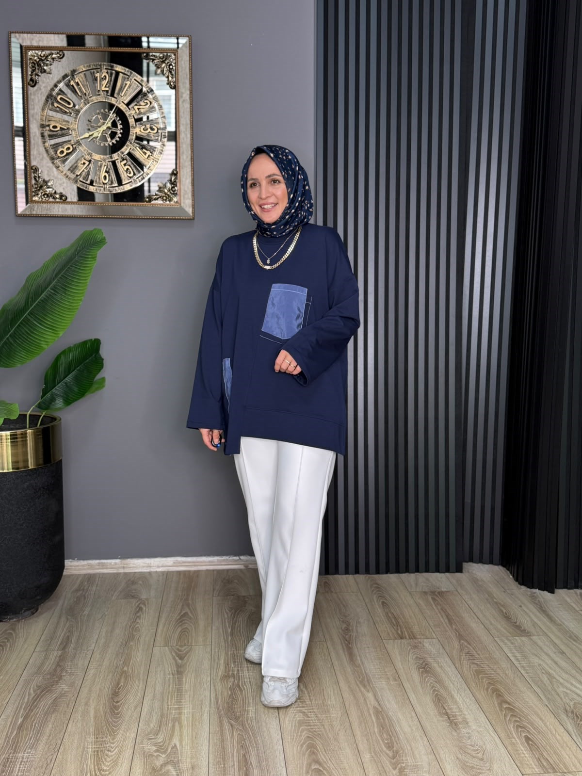 6709 ALANUR TUNİK LACİVERT 