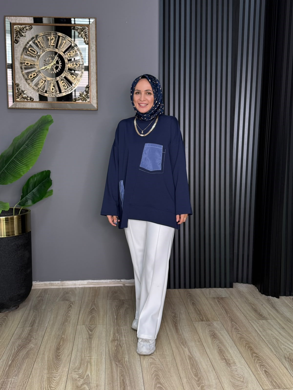 6709 ALANUR TUNİK LACİVERT 