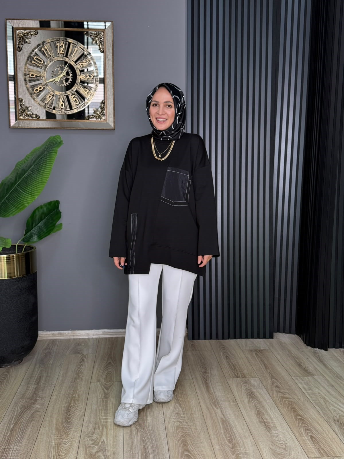 6709 ALANUR TUNİK SİYAH 