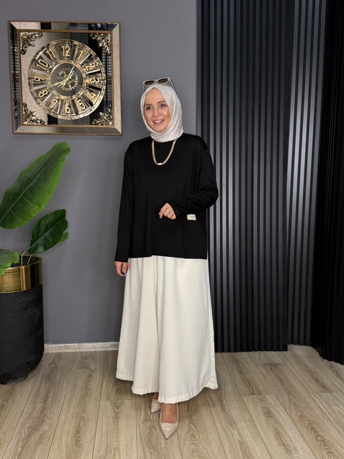 6747 LAVİN TUNİK SİYAH 