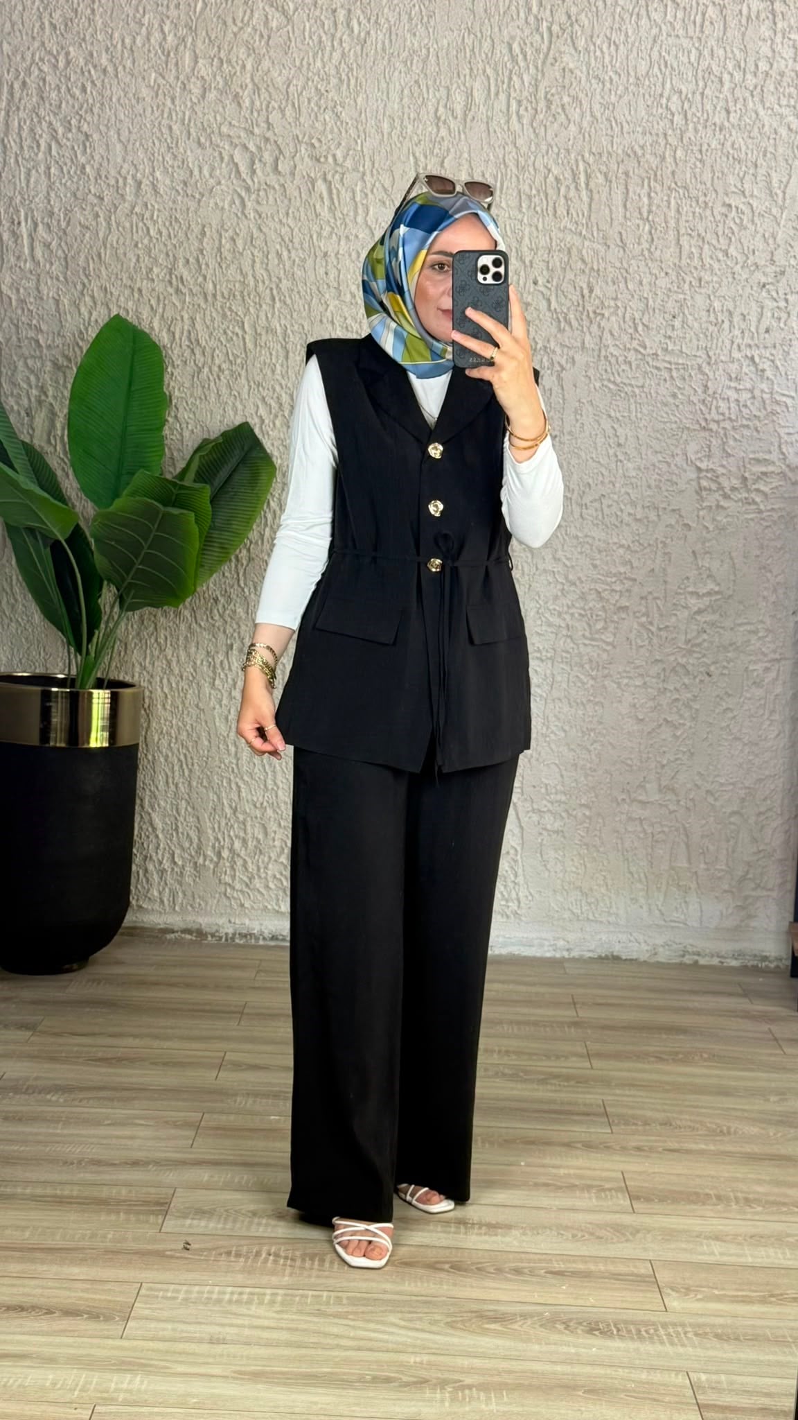 7012 YELEKLİ TAKIM SİYAH 