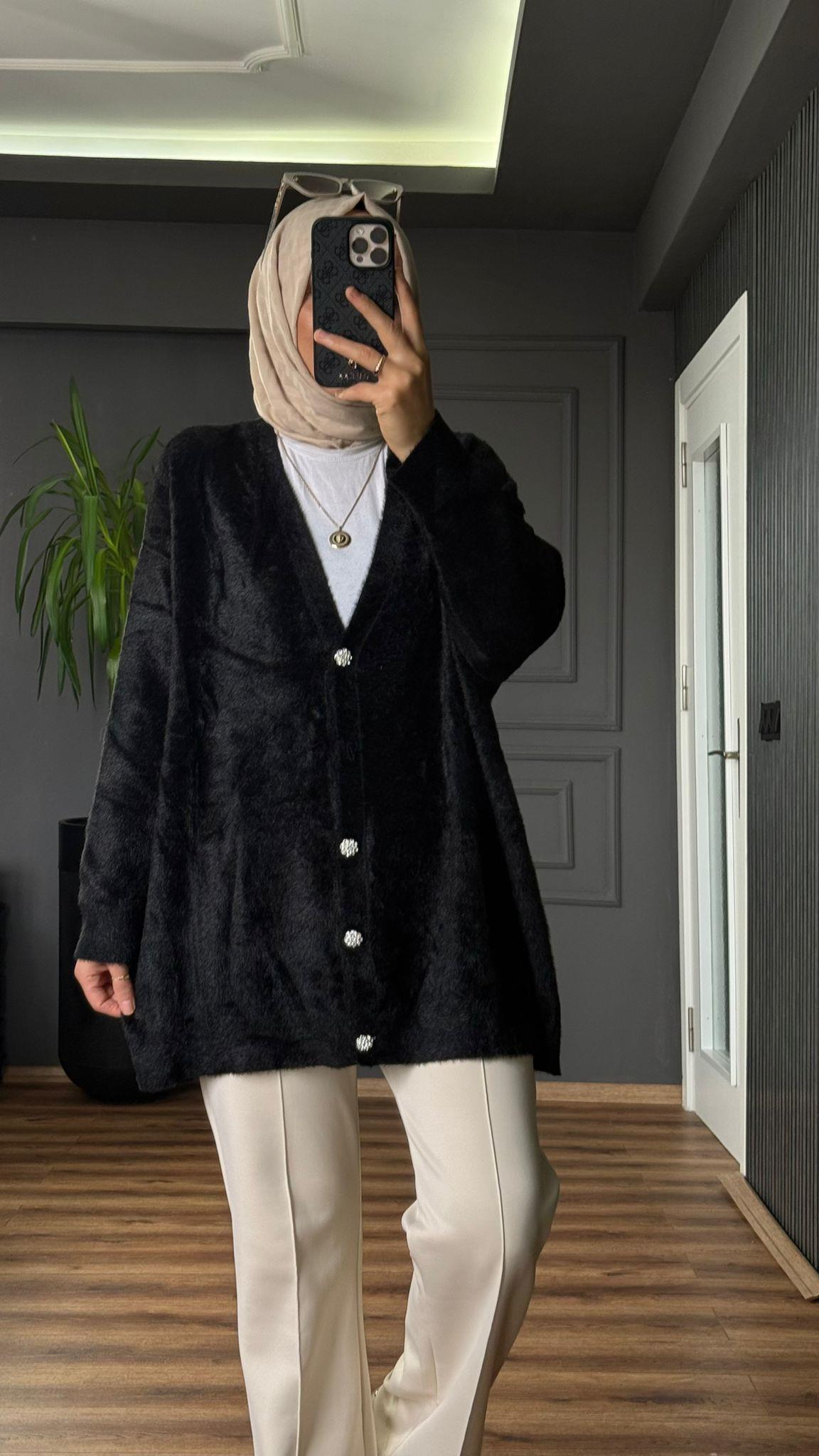 80259 ANGORA HIRKA SİYAH 