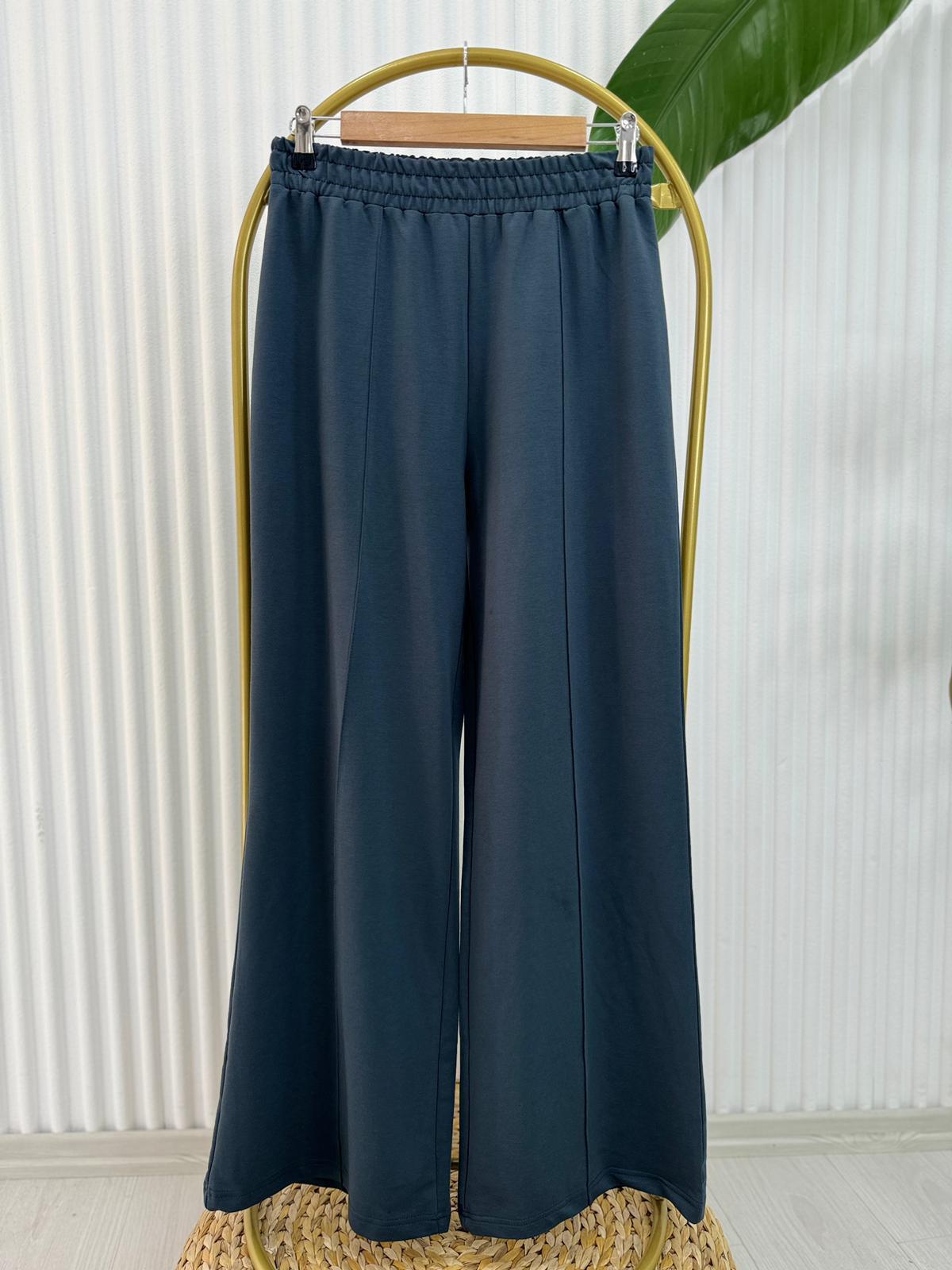 8286 TEK İPLİK PANTOLON  ANTRASİT GRİ 