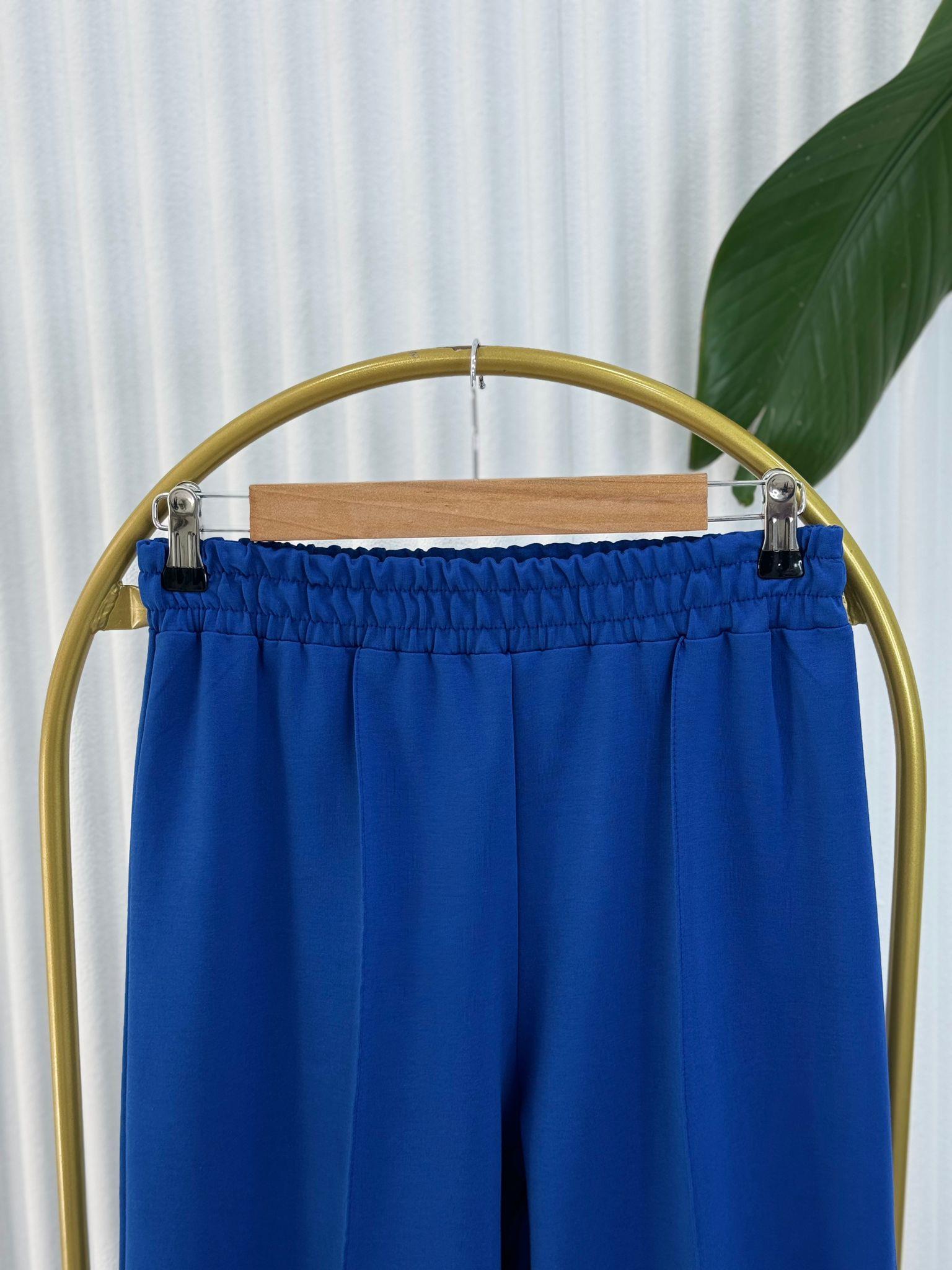 8286 TEK İPLİK PANTOLON  SAKS MAVİ 